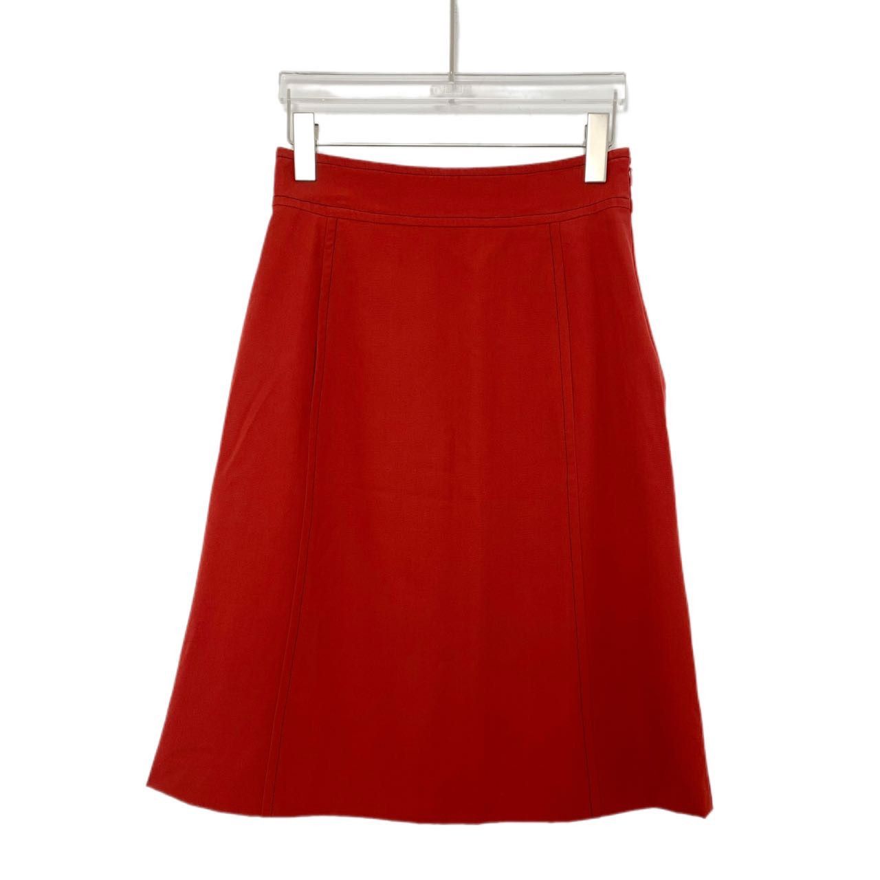 Bottega Veneta Bottega Veneta Solid Color Casual Summer Midi Skirt K26WX Size 27" / US 4 / IT 40 - 1 Thumbnail