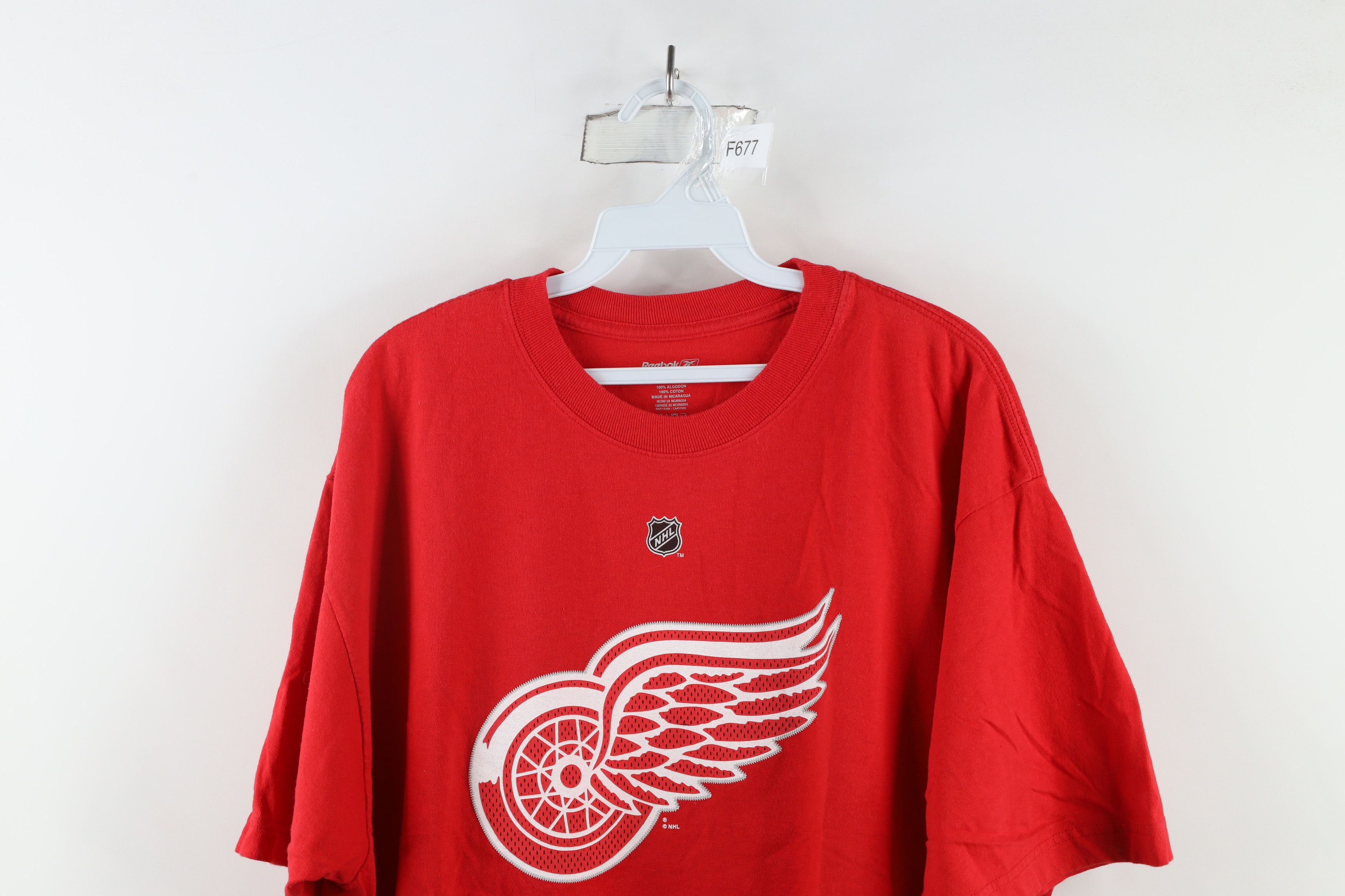 Reebok × Vintage Vintage Reebok Detroit Red Wings Hockey Jersey T-Shirt Size US XL / EU 56 / 4 - 2 Thumbnail