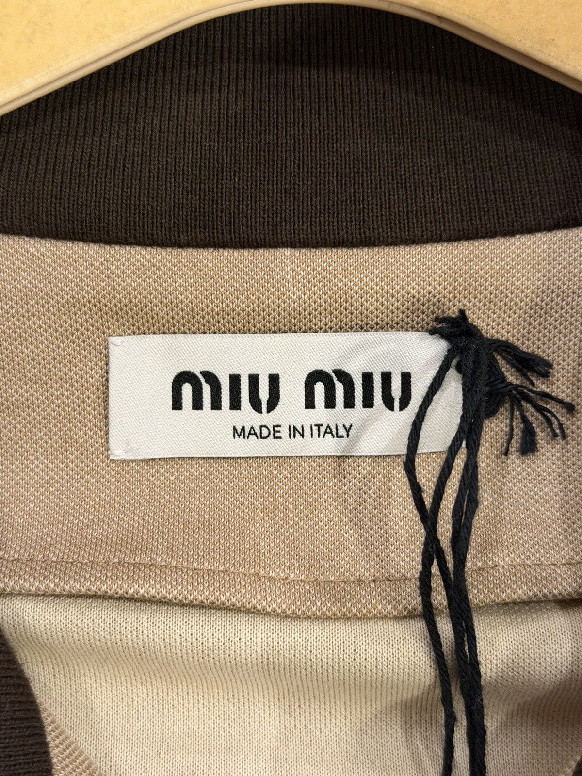 Miu Miu Miu Miu Jersey Oxford Full Zip - Cammeo Size US XXL / EU 58 / 5 - 4 Thumbnail