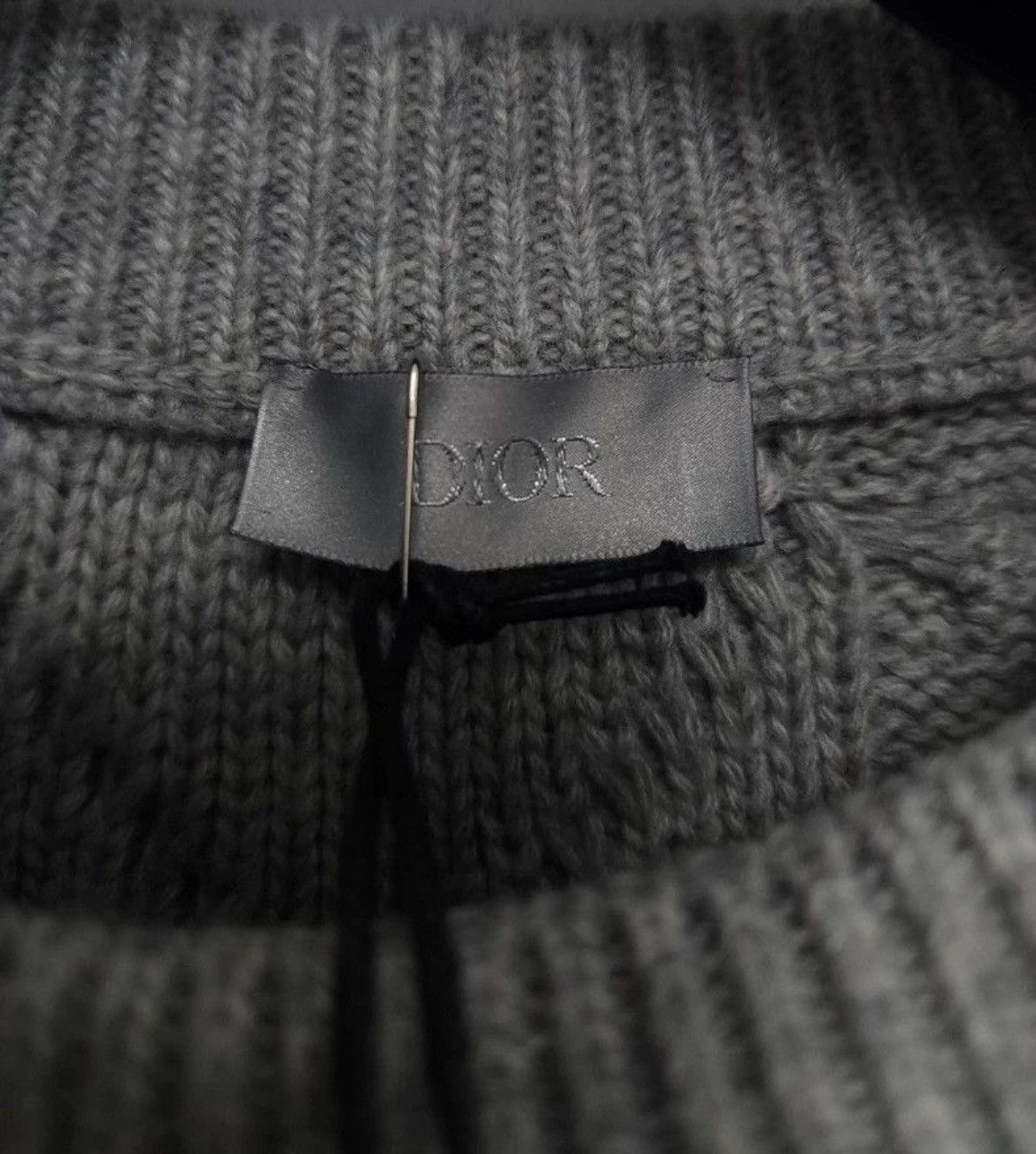 Dior Dior men's cashmere cable knit sweater heathered beige Size US L / EU 52-54 / 3 - 4 Thumbnail