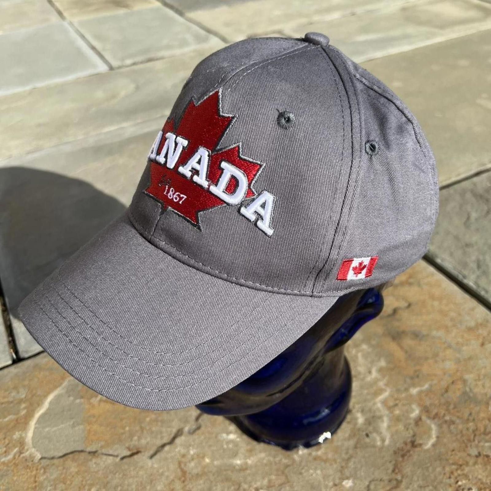 Other Y2K Canada Niagara Parks Embroidered Strapback Hat grey Size ONE SIZE - 3 Thumbnail
