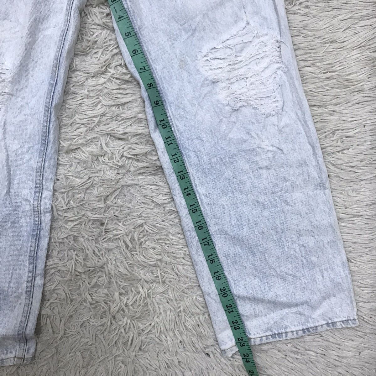 H&M H&M Loose Straight Distressed Baggy Jeans Size 24" / US 00 / IT 34 - 18 Thumbnail