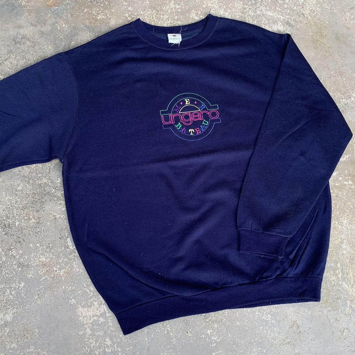 Ungaro Paris Vintage 90s Ungaro Paris Crewneck Embroidered Logo Size US L / EU 52-54 / 3 - 3 Thumbnail