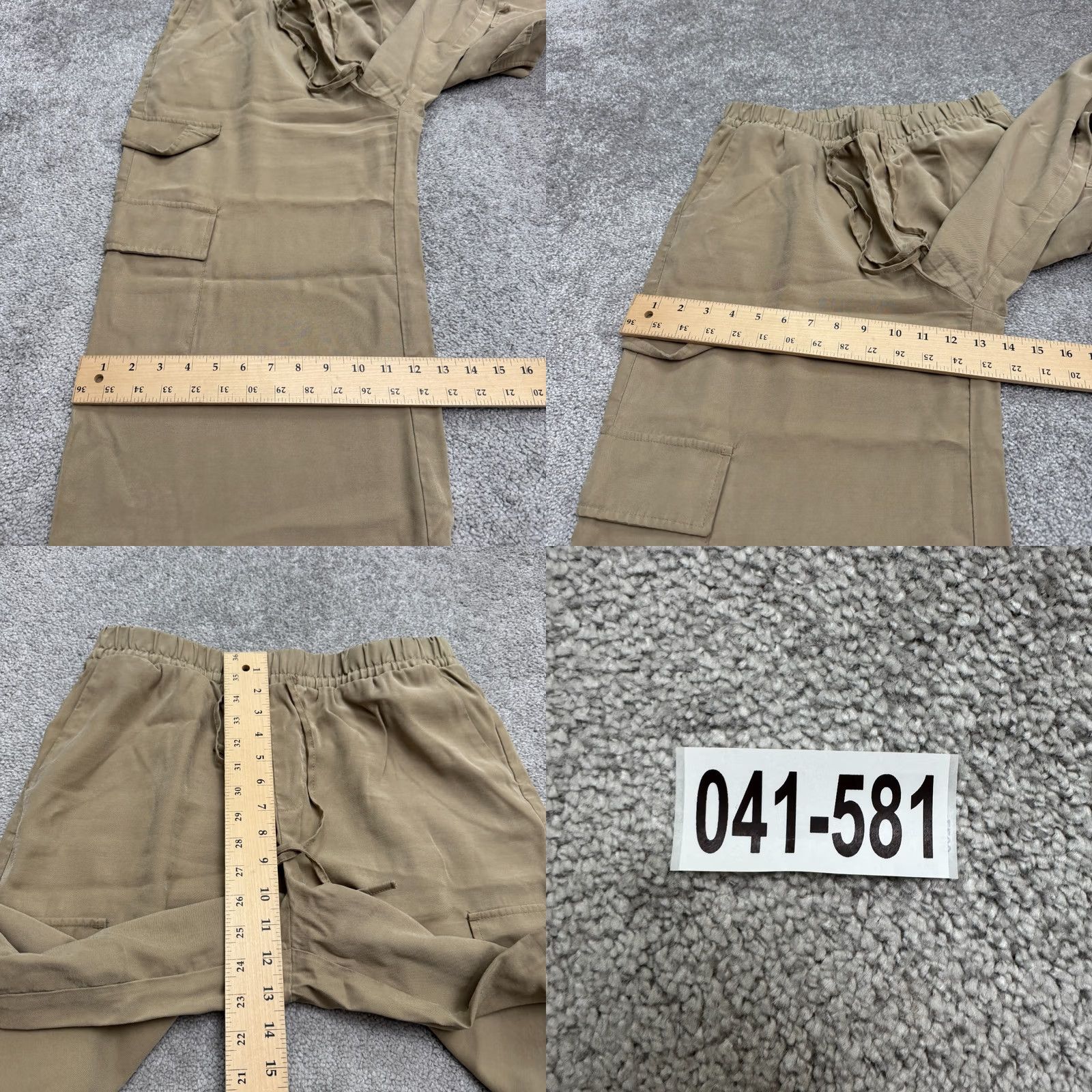 Vintage A New Day Cargo Pants Wide-Leg Womens Medium Brown Rayon Polyester Casual Distressed? (No) [Note: Can't add] Size 32" / US 10 / IT 46 - 9 Thumbnail
