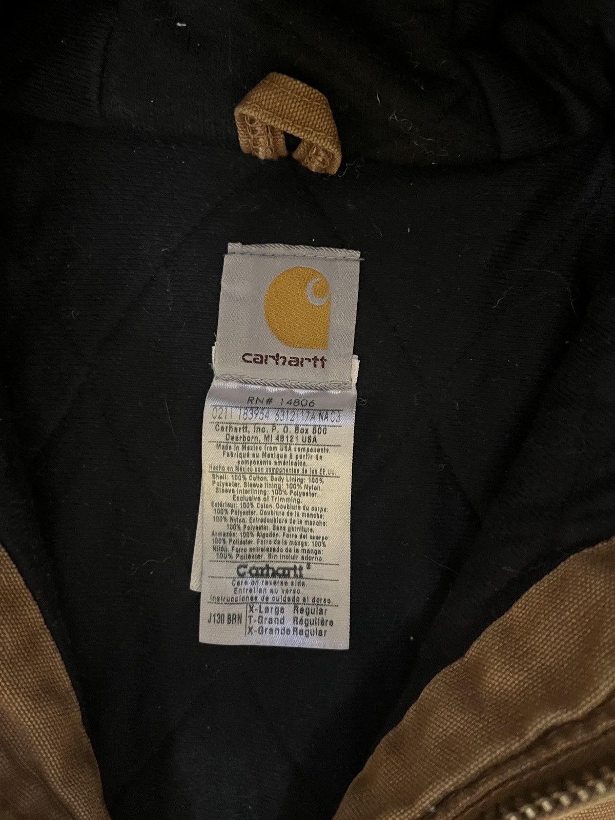 Carhartt Carhartt Work Jacket // Hoodie Size US XL / EU 56 / 4 - 3 Thumbnail