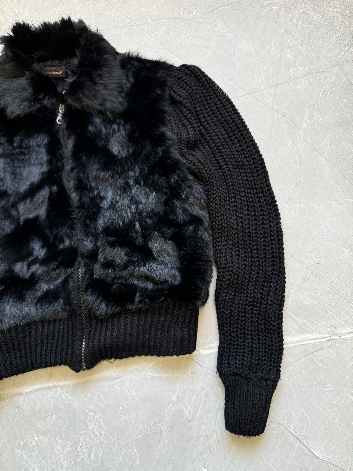 Hysteric Glamour Vintage Fur Knitted Jacket IfSixWasNine Style y2k Avantgarde Size M / US 6-8 / IT 42-44 - 7 Thumbnail
