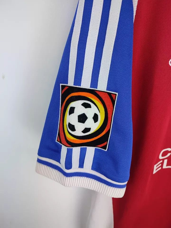Adidas Spvgg Unterhaching home 2000-02 #8 LEXA Matchworn FOOTBALL Size US L / EU 52-54 / 3 - 9 Thumbnail