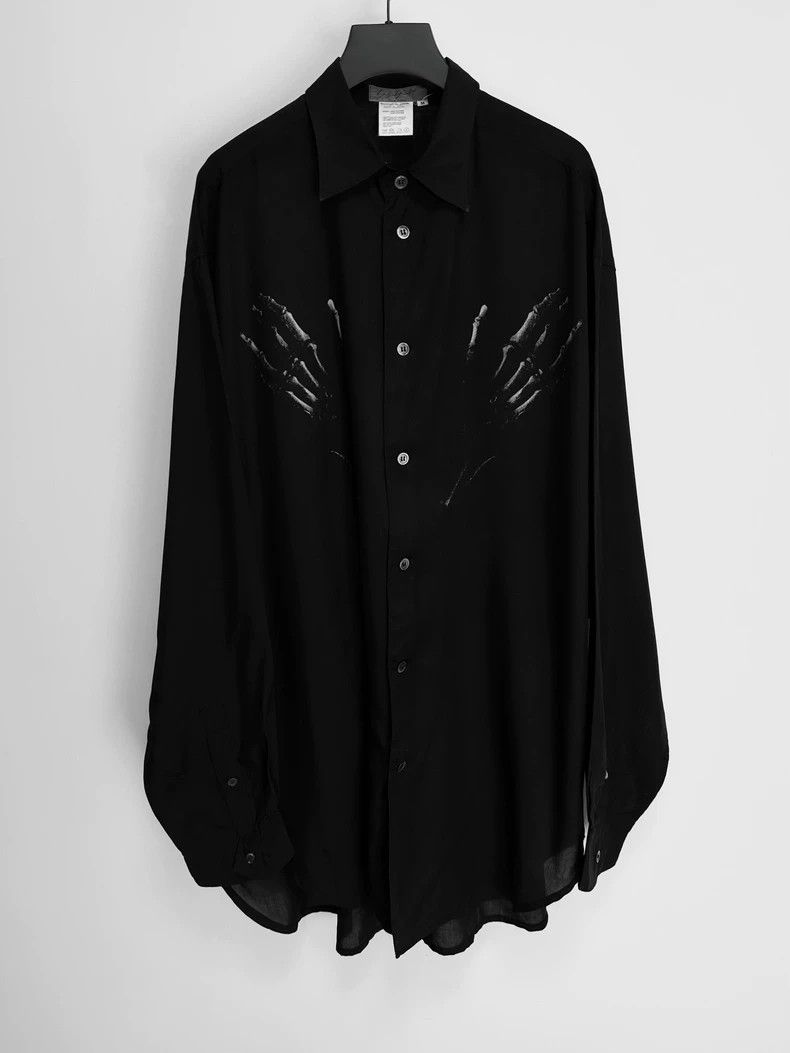 Yohji Yamamoto Yohji Yamamoto 94aw Puppet Age Skeleton Shirt 2505-Nextarro Size US M / EU 48-50 / 2 - 1 Thumbnail