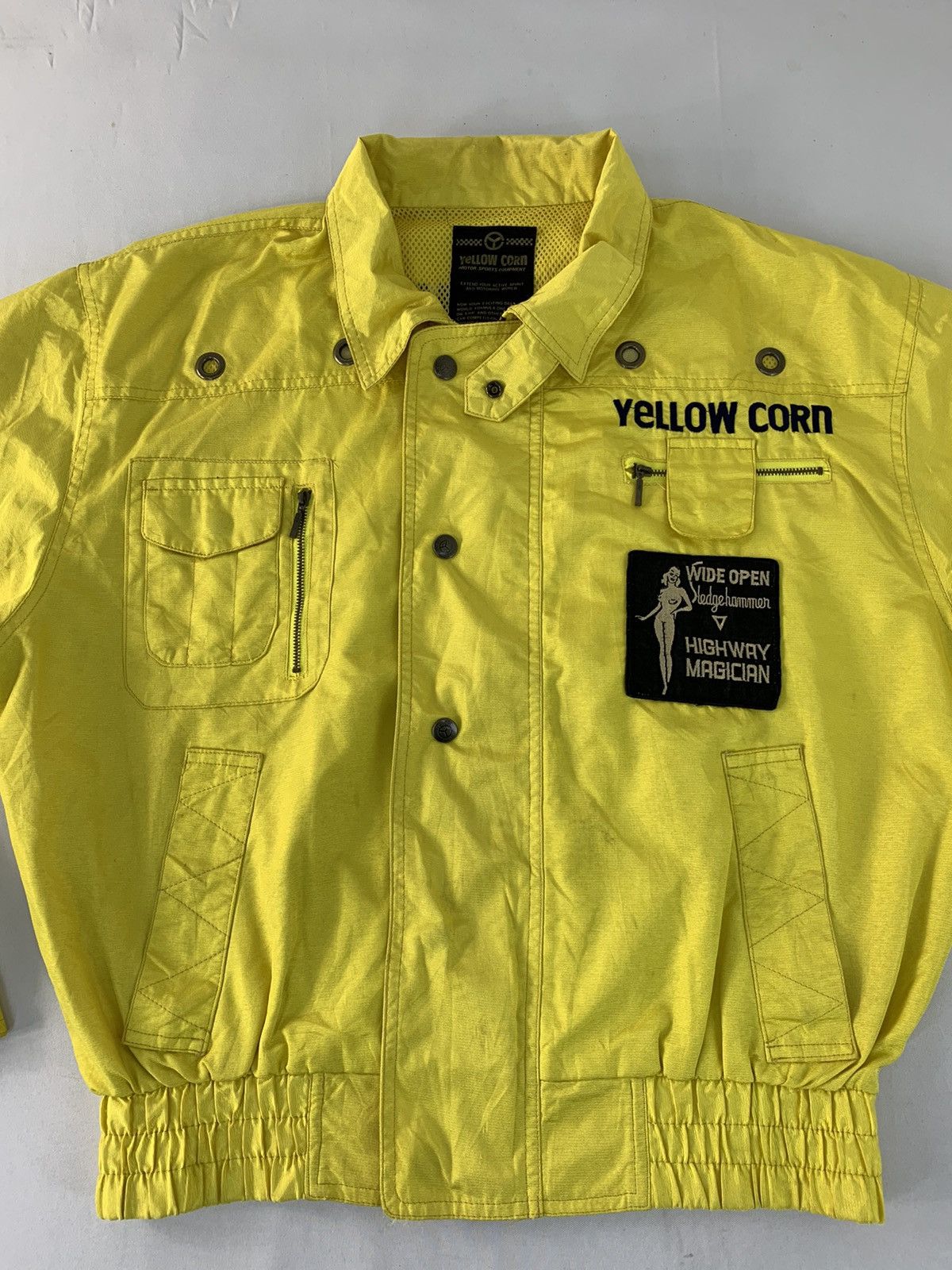 Vintage 90s Yellow Corn Highway Magician Yokohama Bomber Jacket Size US L / EU 52-54 / 3 - 4 Thumbnail