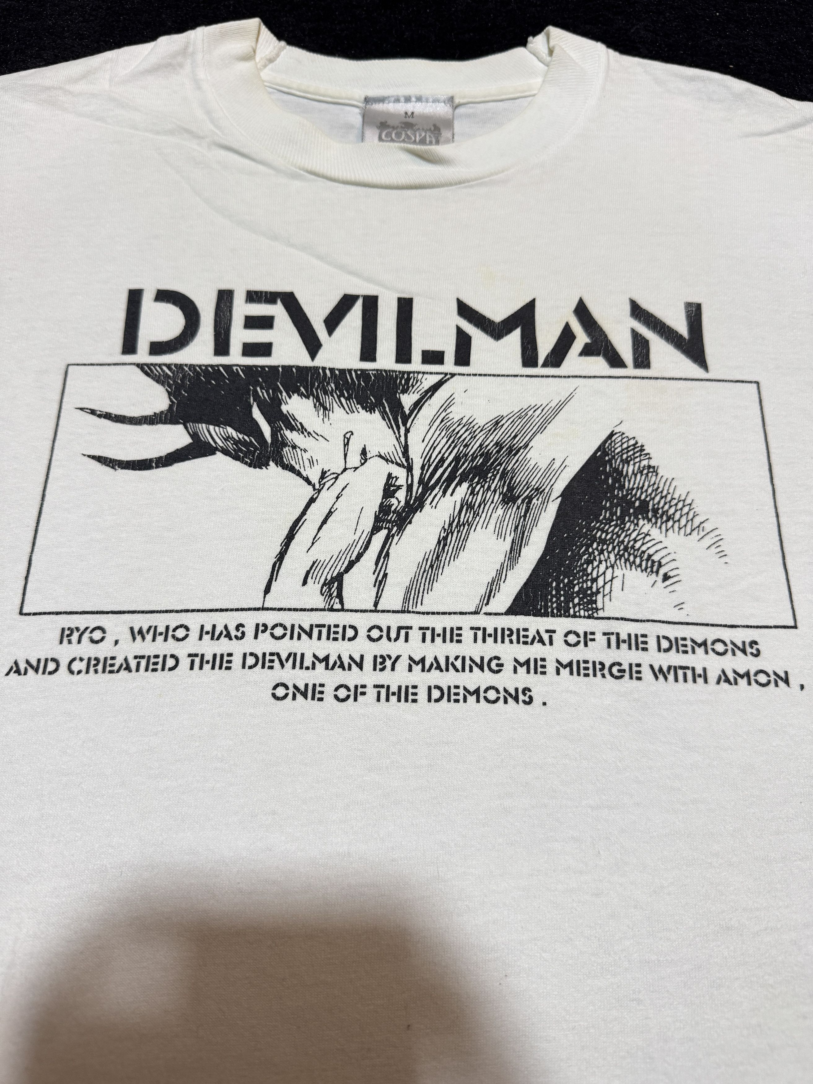 Anime Vintage OG 98 Cospa Devilman Anime Akira Evangelion T shirt Size US M / EU 48-50 / 2 - 2 Thumbnail