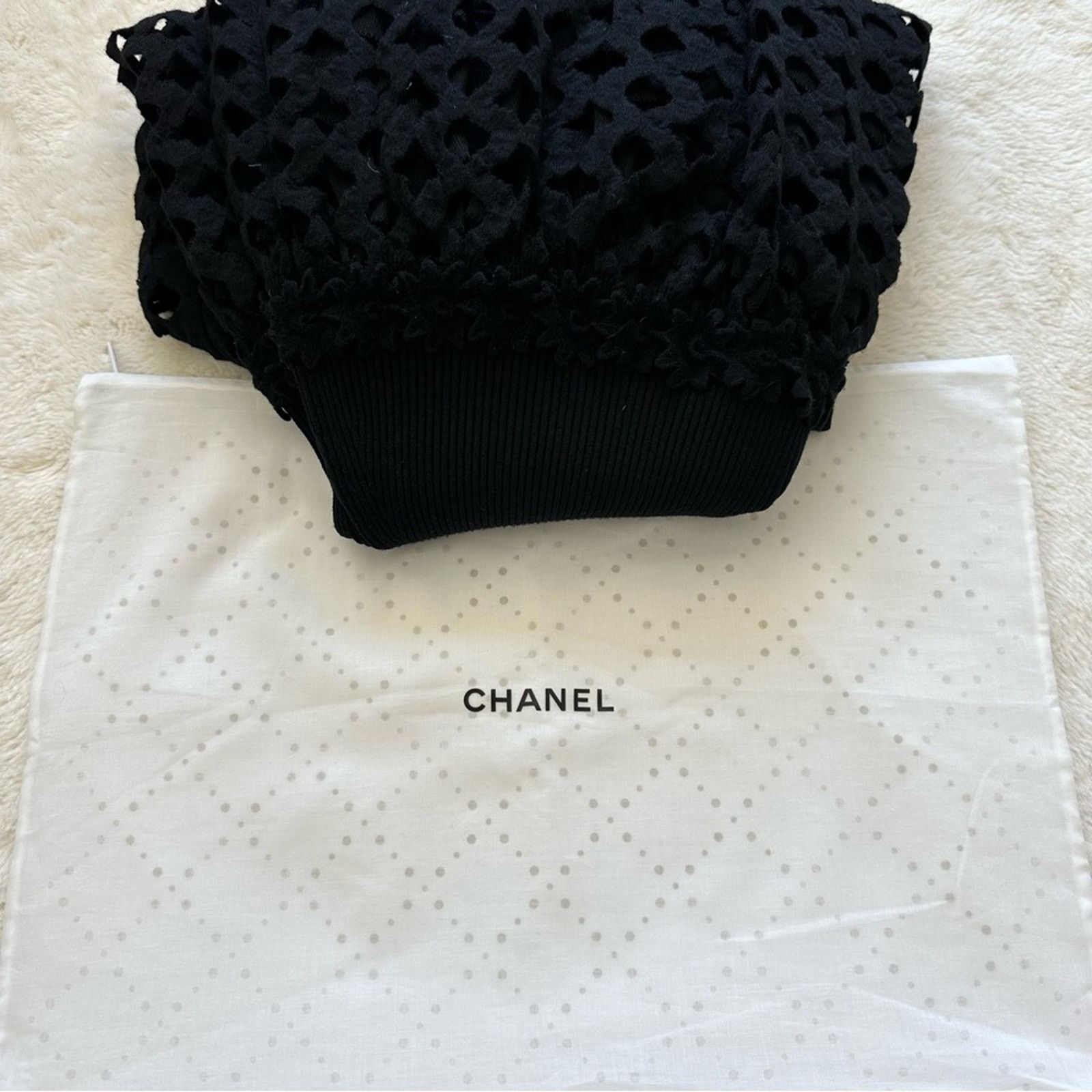 Chanel CHANEL black dress Paneled Knit size 46FR or XL Authentic Size XL / US 12-14 / IT 48-50 - 15 Thumbnail