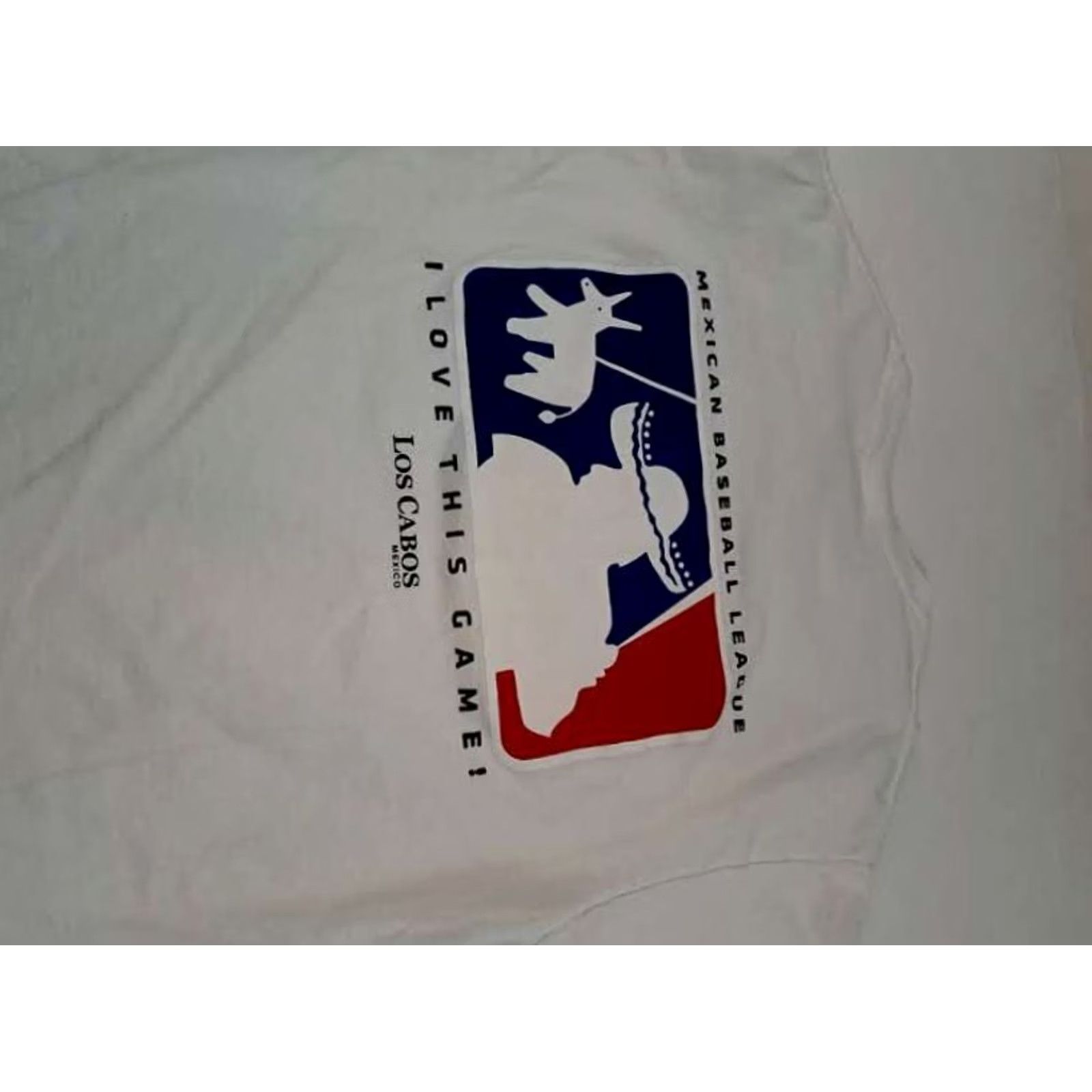 Vintage VINTAGE Buho T-Shirt Los Cabos Mexico Baseball League I Love Baseball White L Mens Large Size US L / EU 52-54 / 3 - 4 Thumbnail