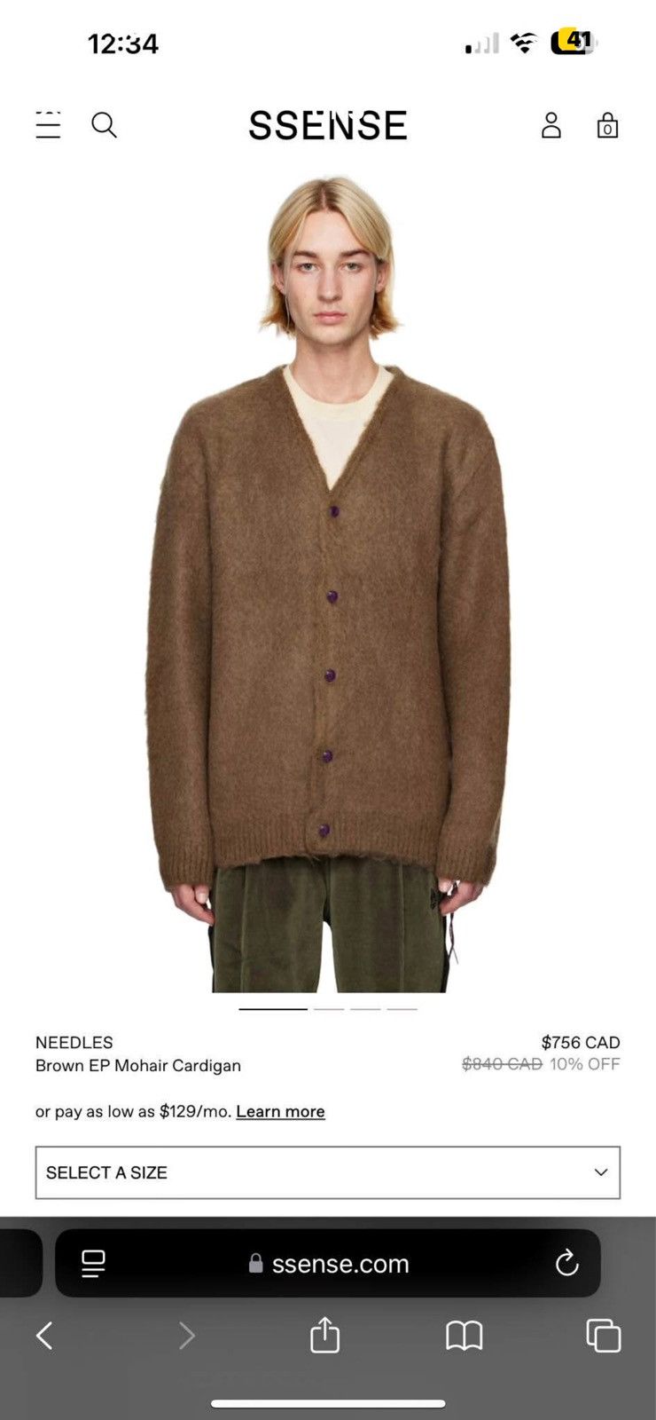Needles Needles Cardigan Size US M / EU 48-50 / 2 - 5 Thumbnail