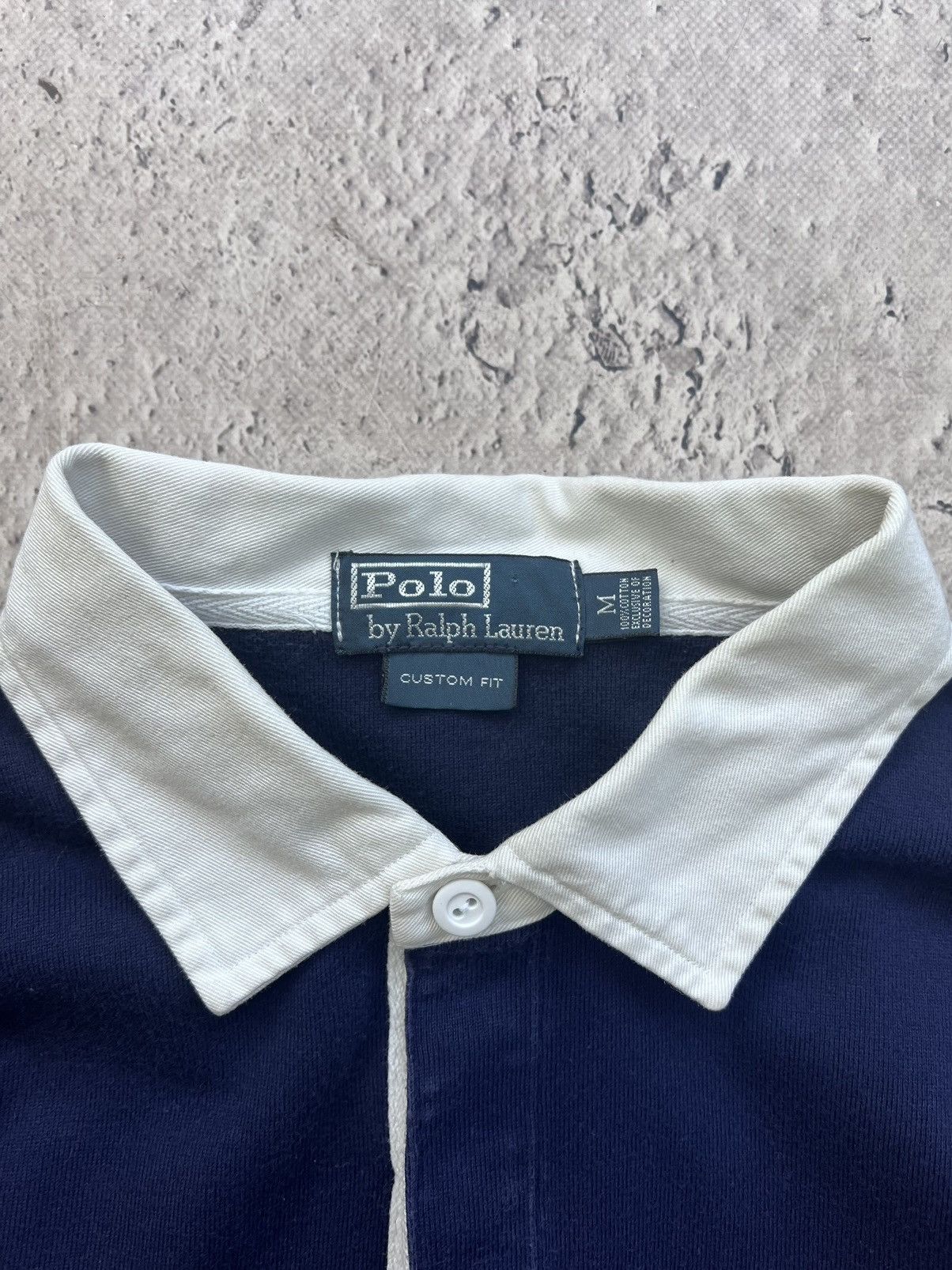 Polo Ralph Lauren Vintage Polo Ralph Lauren Rugby Striped BIG LOGO LONGSLEEVE Size US M / EU 48-50 / 2 - 5 Thumbnail