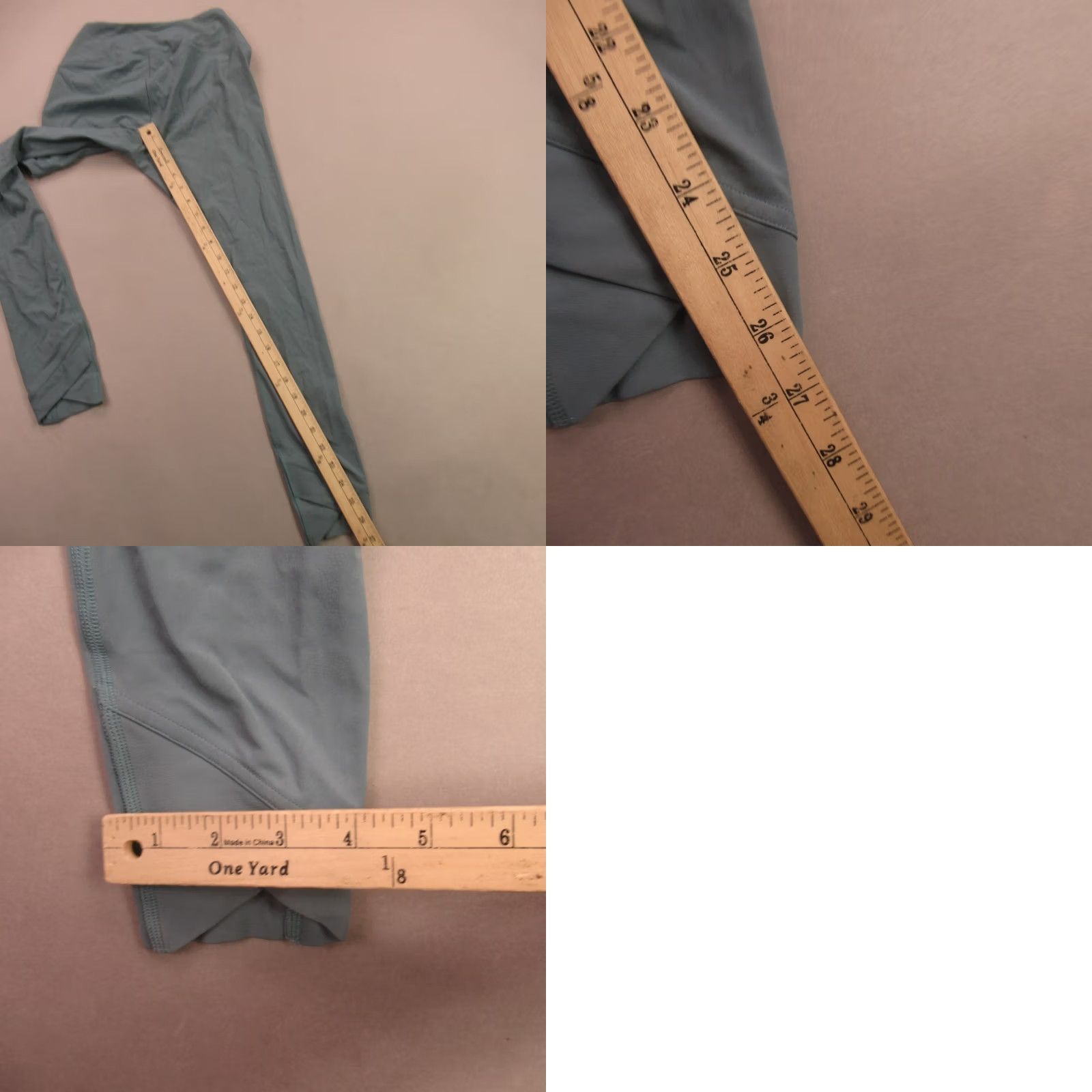 Gymshark Gymshark Leggings Small Blue Straight Leg Stretch Gym Lightweight Womens Size 28" / US 6 / IT 42 - 8 Thumbnail