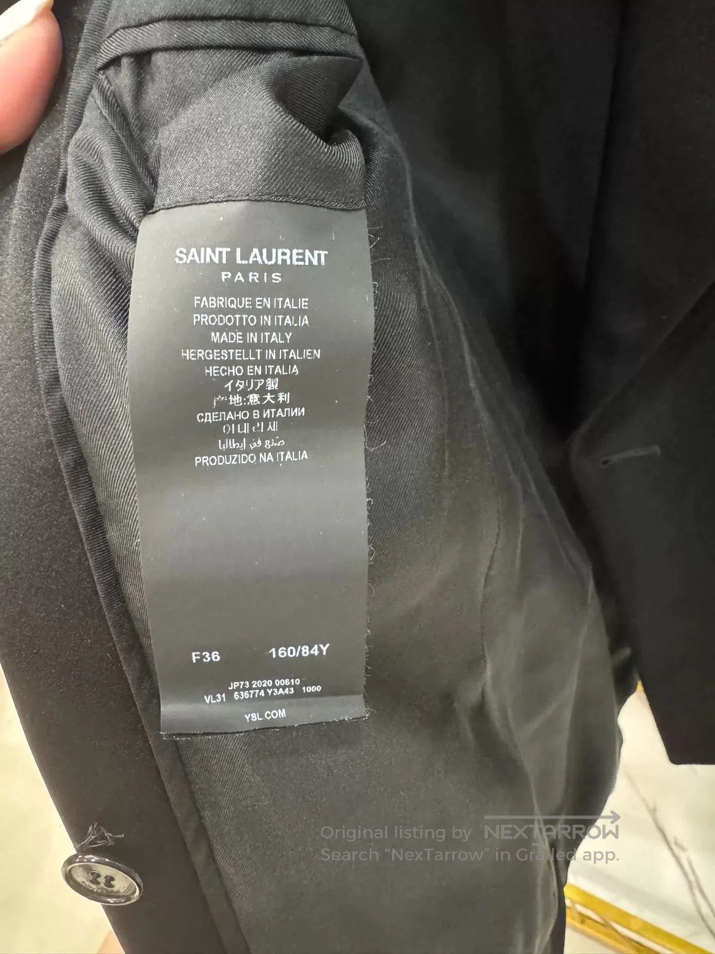 Saint Laurent Paris SAINT LAURENT Double. Size XS / US 0-2 / IT 36-38 - 7 Thumbnail