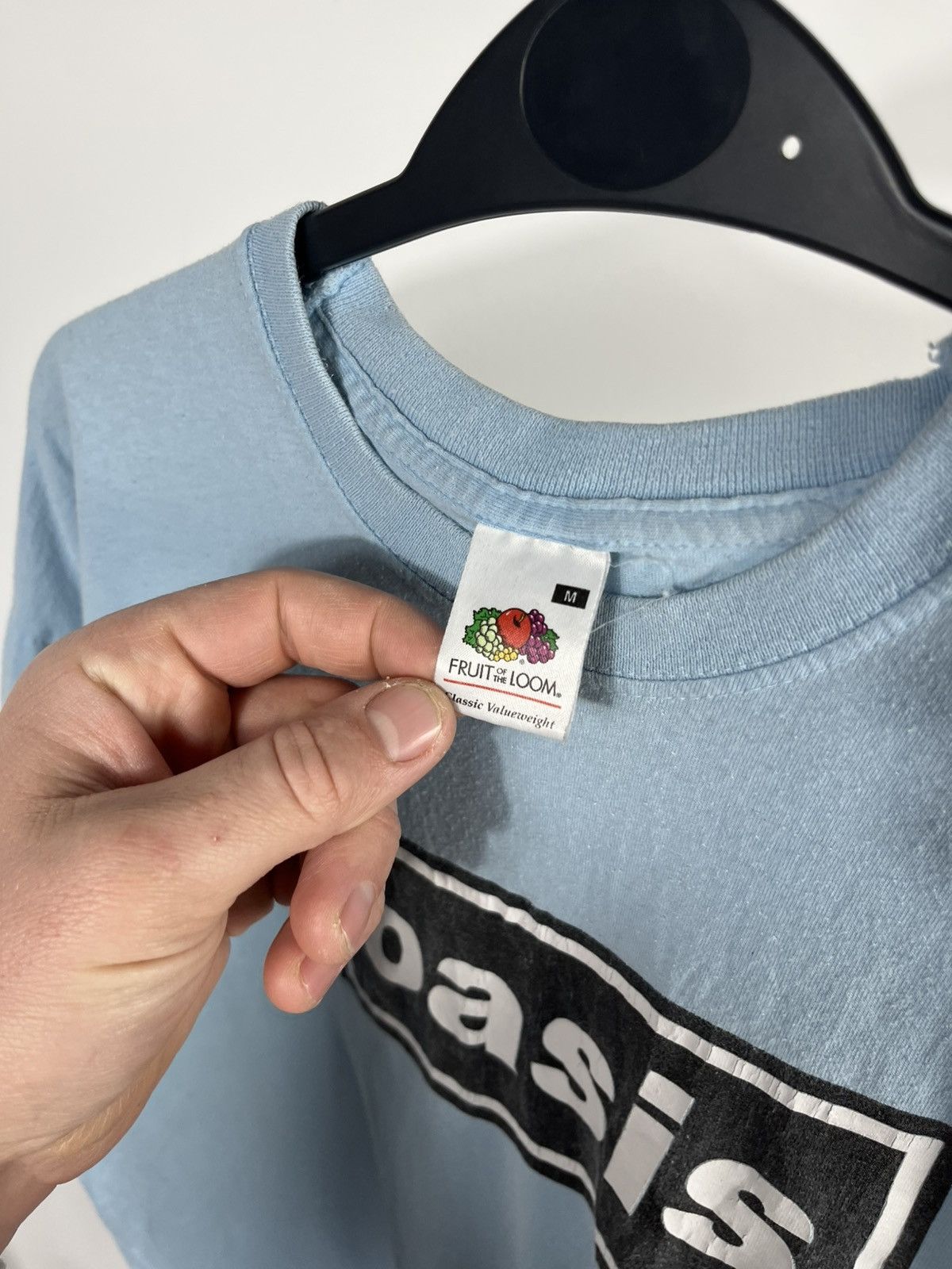 Other Oasis Band Logo T Shirt Blue Fruit of the Loom Size M Size US M / EU 48-50 / 2 - 6 Thumbnail