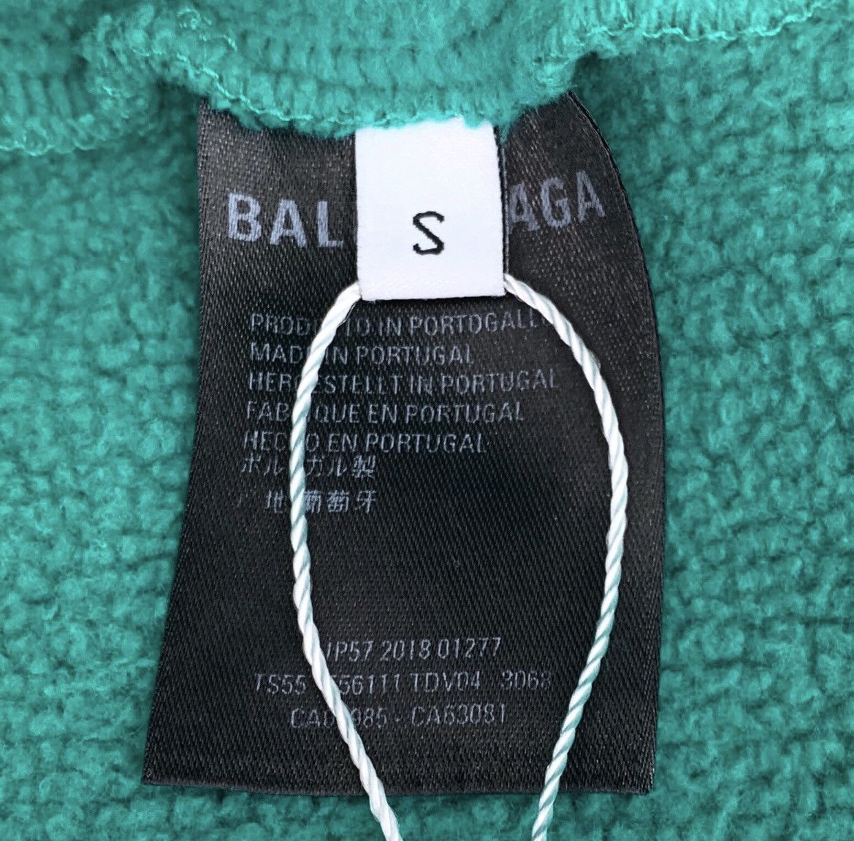 Balenciaga Balenciaga green logo letter hooded drawstring sweatshirt Size S / US 4 / IT 40 - 7 Thumbnail