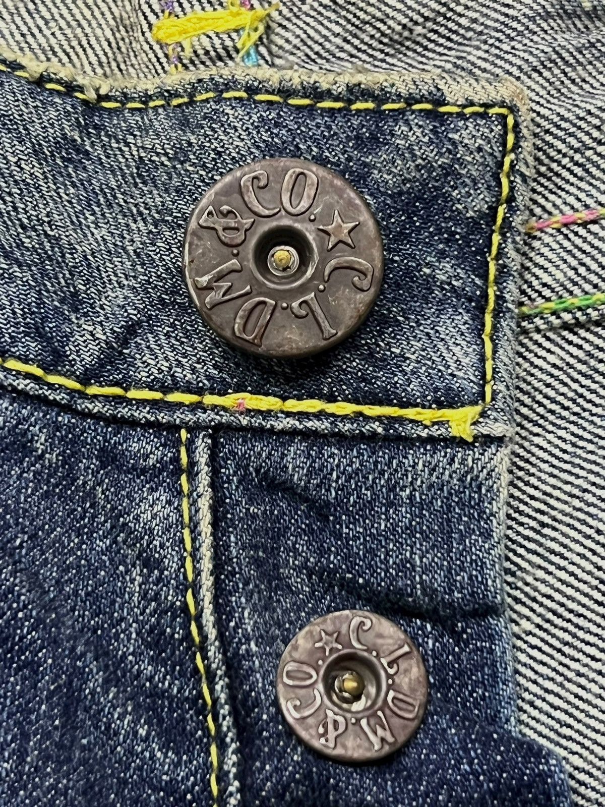 Japanese Brand Vintage 00s CocoLulu Co&Lu Japan - Faded Thunder Wash Size 31" - 10 Thumbnail