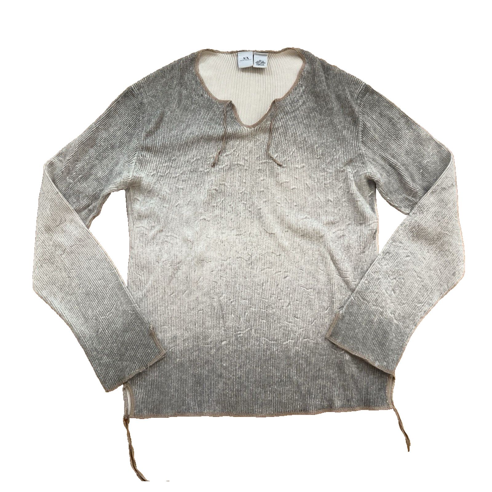 Armani Exchange Men 100% Gray Sweater Size XL A001875