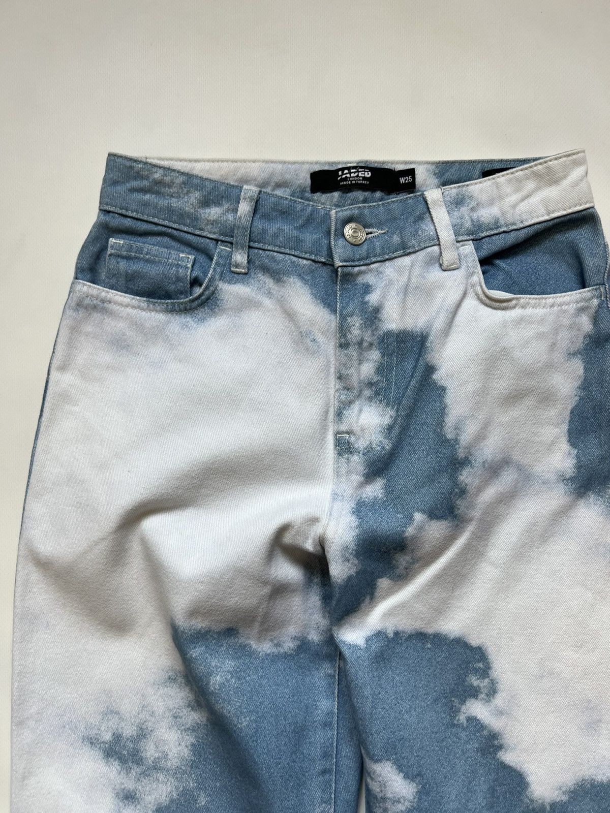 Jaded London Jaded London Light Wash Wide Leg Jeans Pants Blue Sky Size 25" / US 0 / IT 36 - 4 Thumbnail