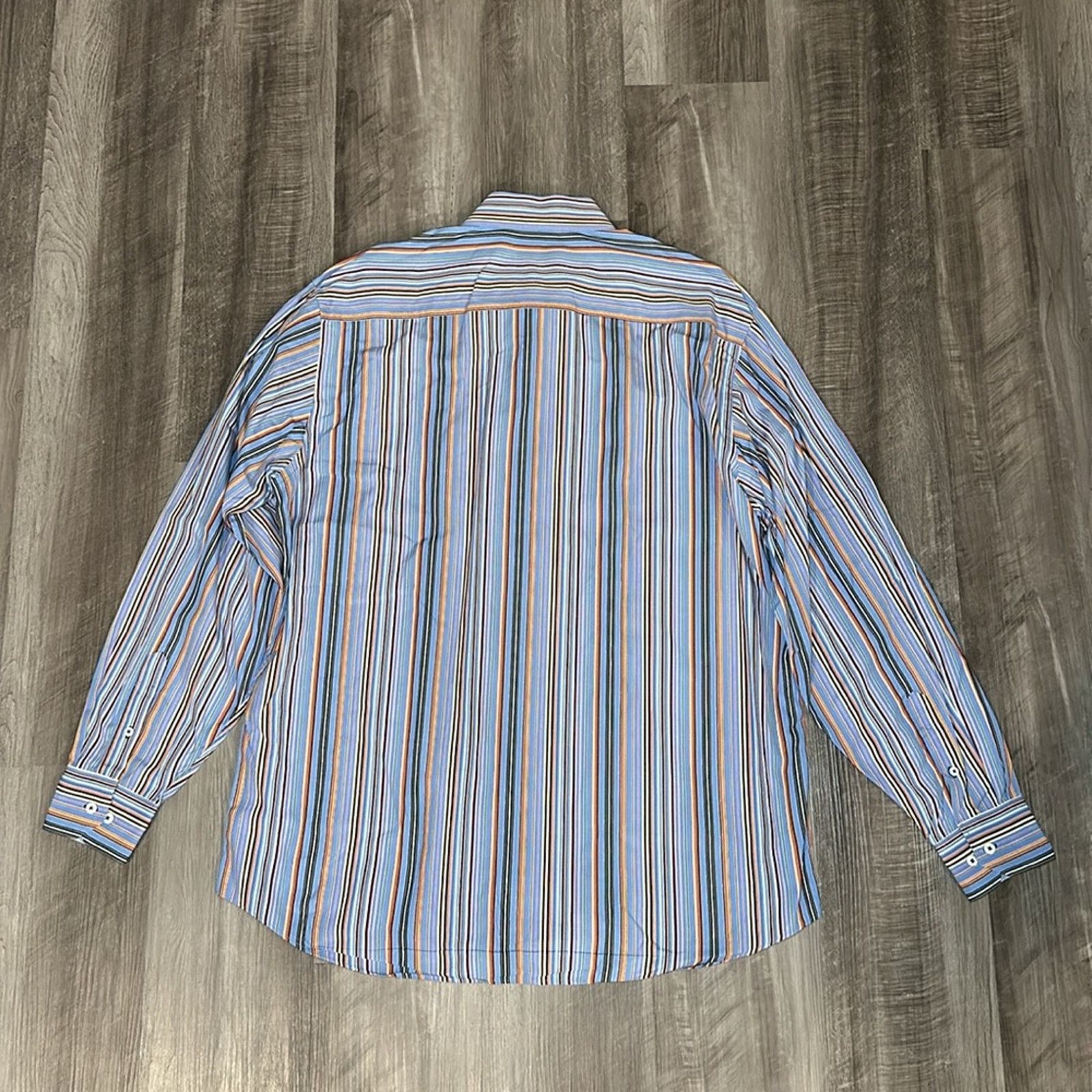 BUGATCHI Bugatchi Uomo Striped Long Sleeve Button Down - 2XL Size US XXL / EU 58 / 5 - 3 Thumbnail