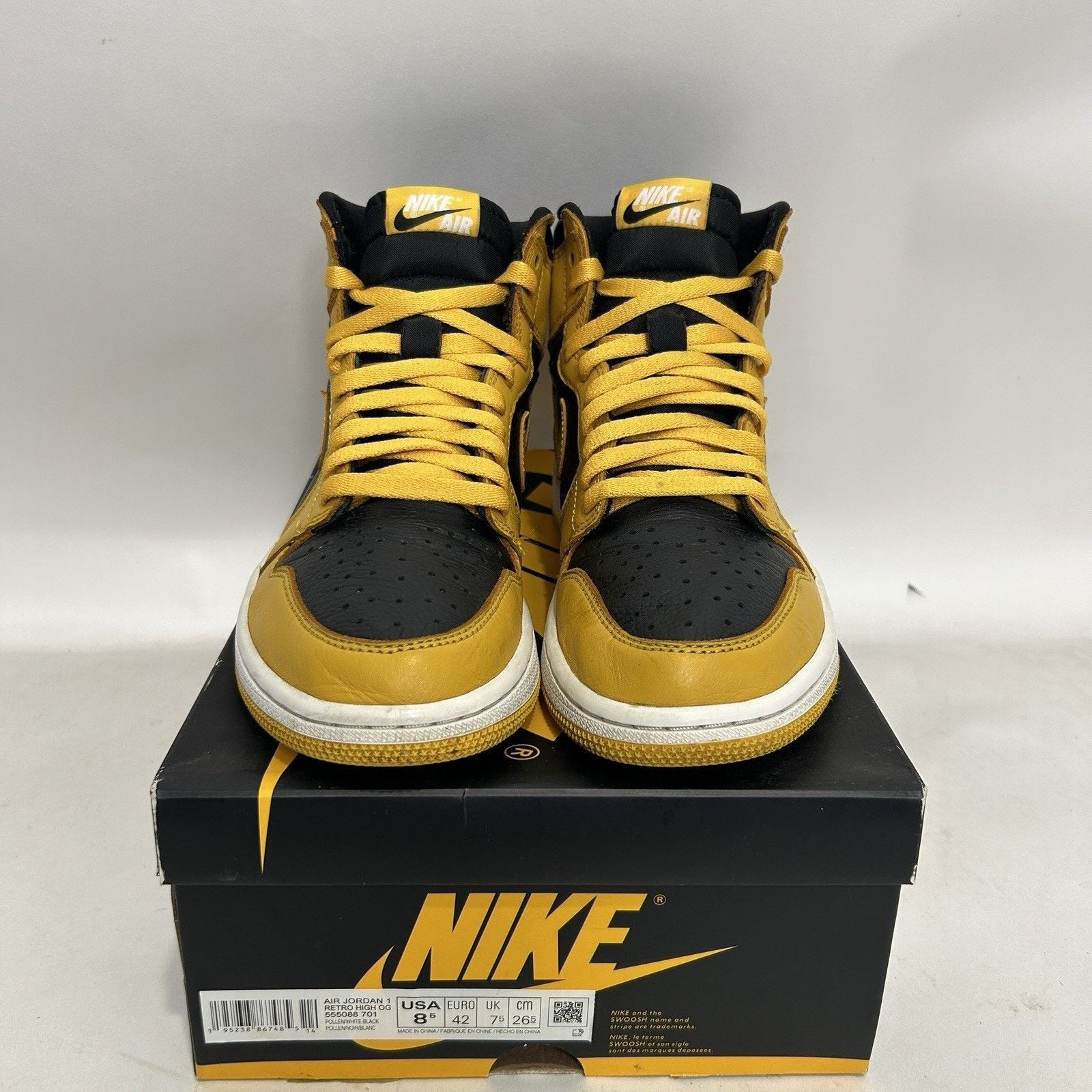 Jordan Brand Nike Air Jordan 1 Retro High OG “Pollen” 555088-701 Size US 8.5 / EU 41-42 - 2 Thumbnail