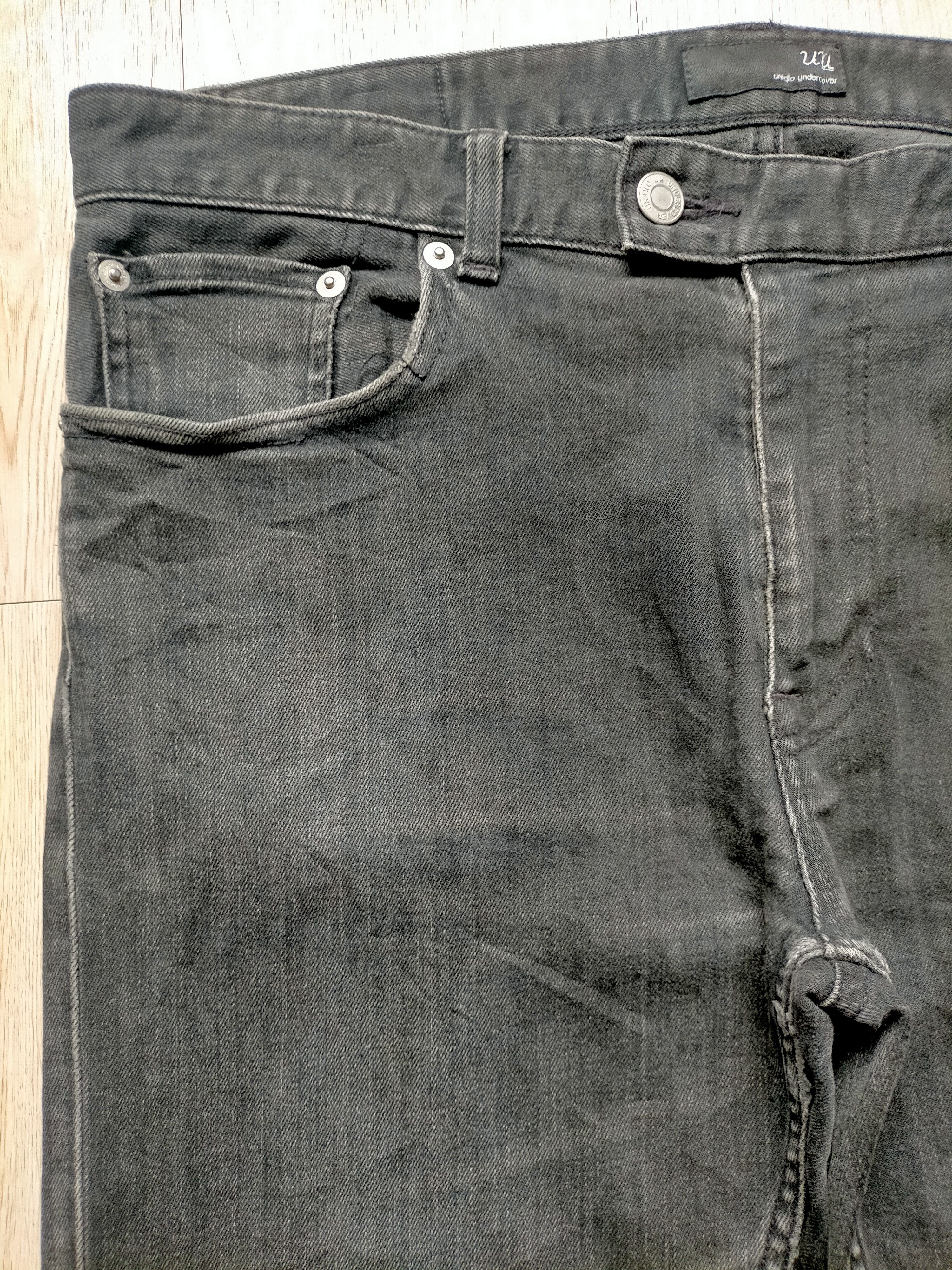 Undercover Undercover Uniqlo Black Skinny Jeans Size US 33 - 5 Thumbnail