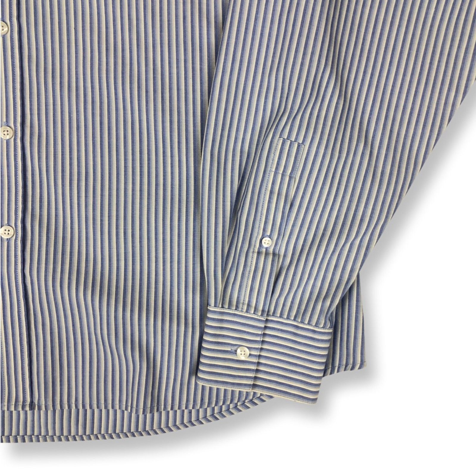Vintage × Yves Saint Laurent Yves Saint Laurent YSL Logo Striped Shirt Size US XXL / EU 58 / 5 - 4 Thumbnail