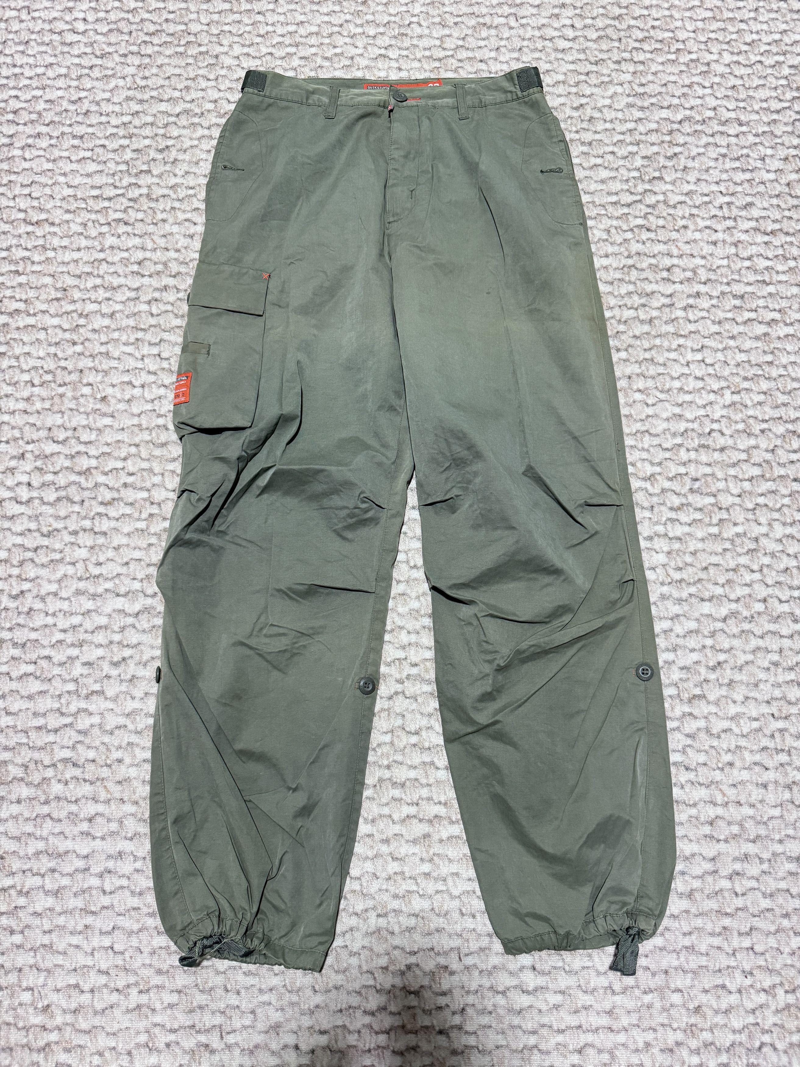 Quiksilver Vintage Y2K Quiksilver Parachute Pants Sun Faded Size US 32 / EU 48 - 1 Thumbnail