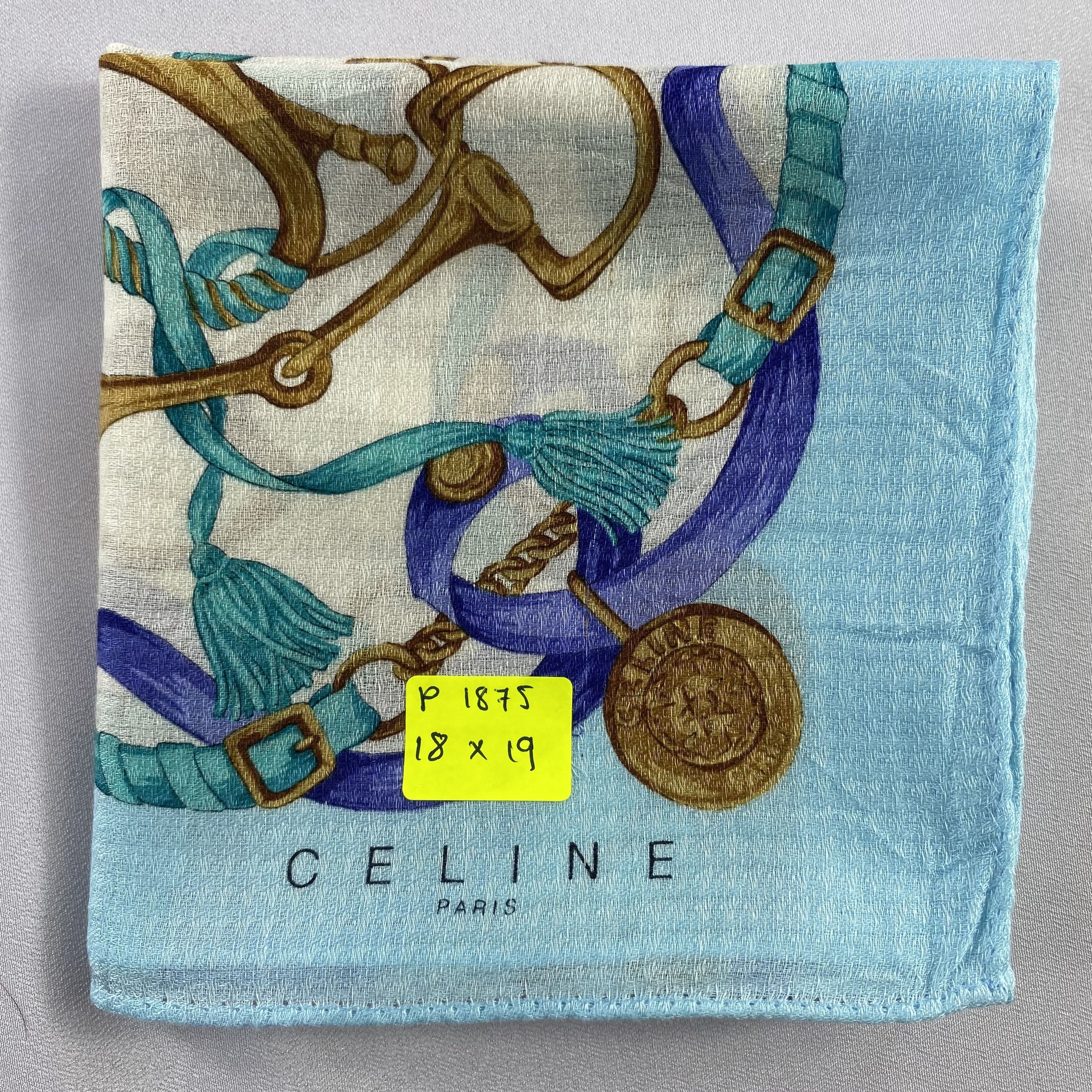Celine × Vintage Celine Neckerchief / Bandana / Handkerchief-P1875 Size ONE SIZE - 7 Thumbnail