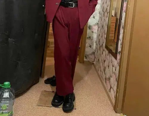 Other Men's Clothing Red Irregular Casual Suit Pants Size US 31 - 1 Thumbnail