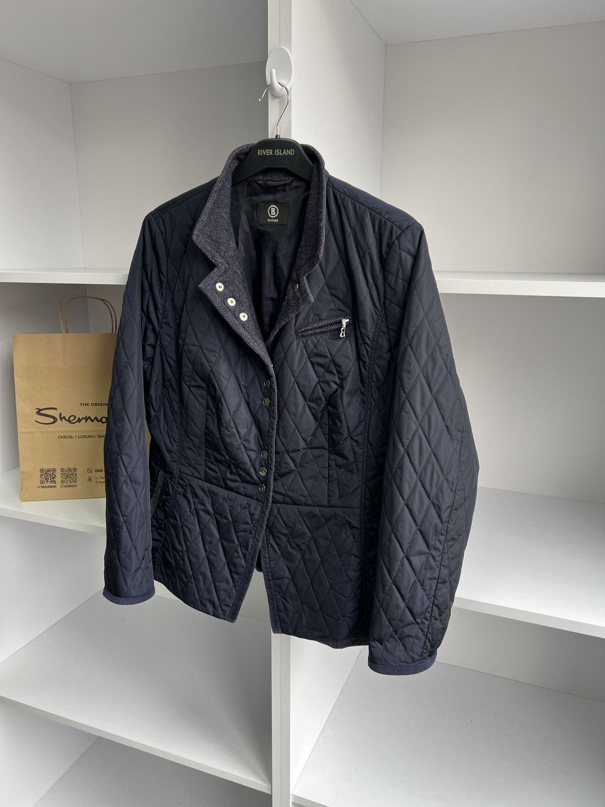 Bogner × Designer × Vintage Vintage Bogner Women’s luxury navy designer jacket Size XL / US 12-14 / IT 48-50 - 6 Thumbnail