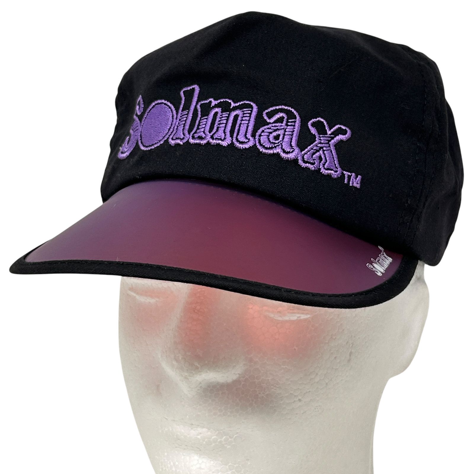 Vintage Vintage 80s Solmax Hat Baseball Cap Sunbathing UV Black Size ONE SIZE - 11 Thumbnail