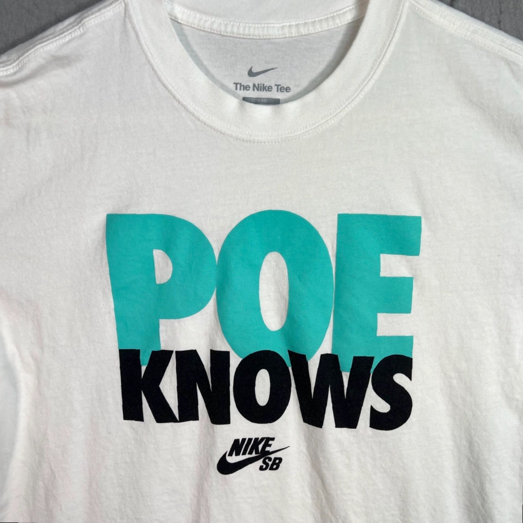 Nike VINTAGE Nike SB Graphic T-Shirt Mens Adult Medium White Crew Neck 100% Cotton Size US M / EU 48-50 / 2 - 5 Thumbnail