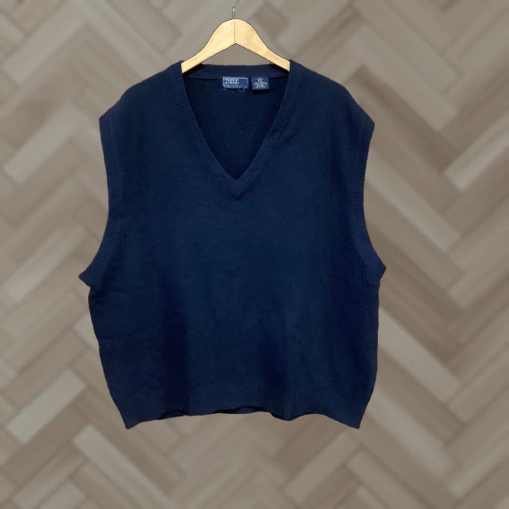 Vintage VEST Rochester Special Man Mens Blue Lambswool Big 2X Size Big Tall = Mens Vest Blue Lambswool 2X Big Rochester Special Man Size US XXL / EU 58 / 5 - 1 Thumbnail