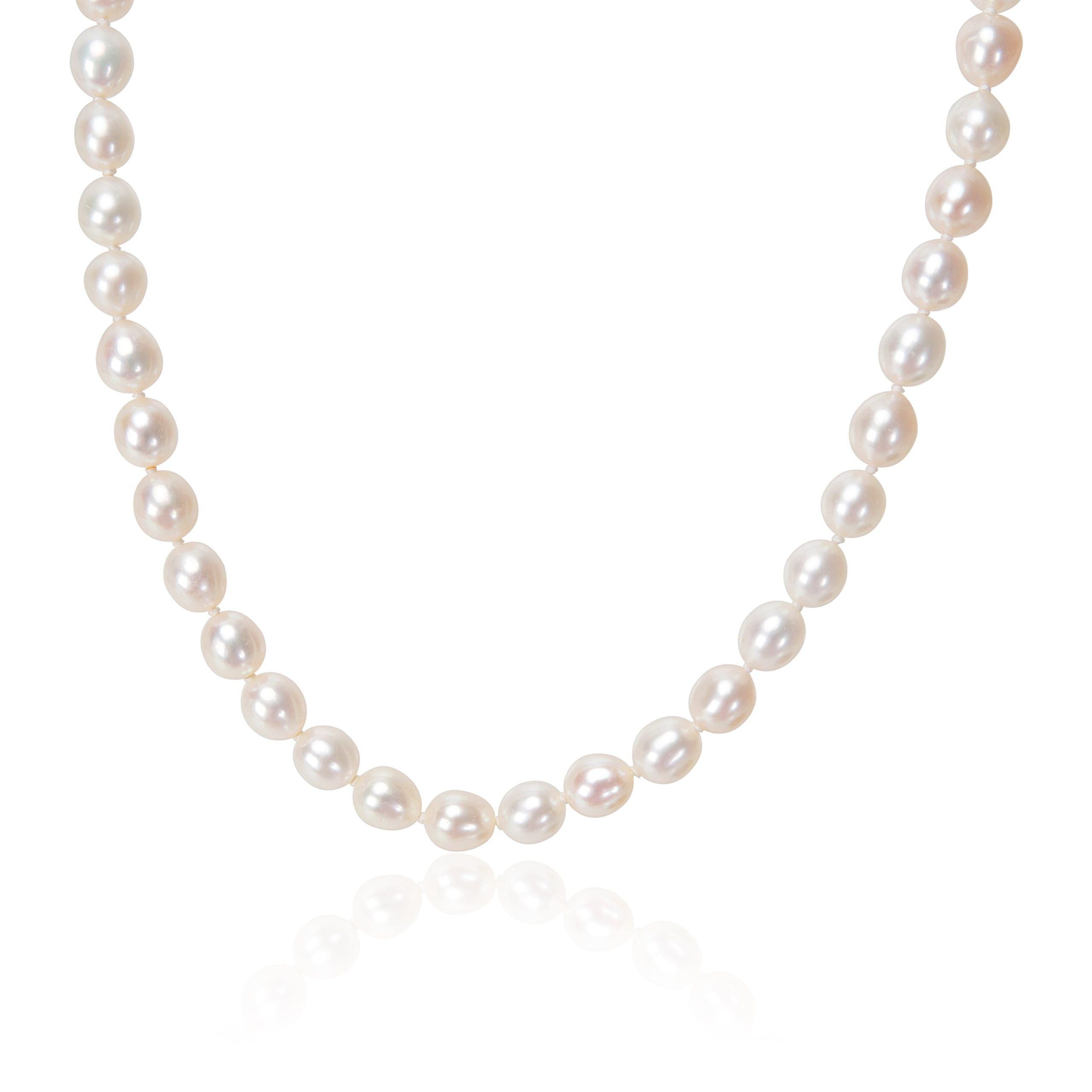image of Tiffany Co Tiffany & Co. Cultured Pearl Necklace In Sterling Silver, Women's