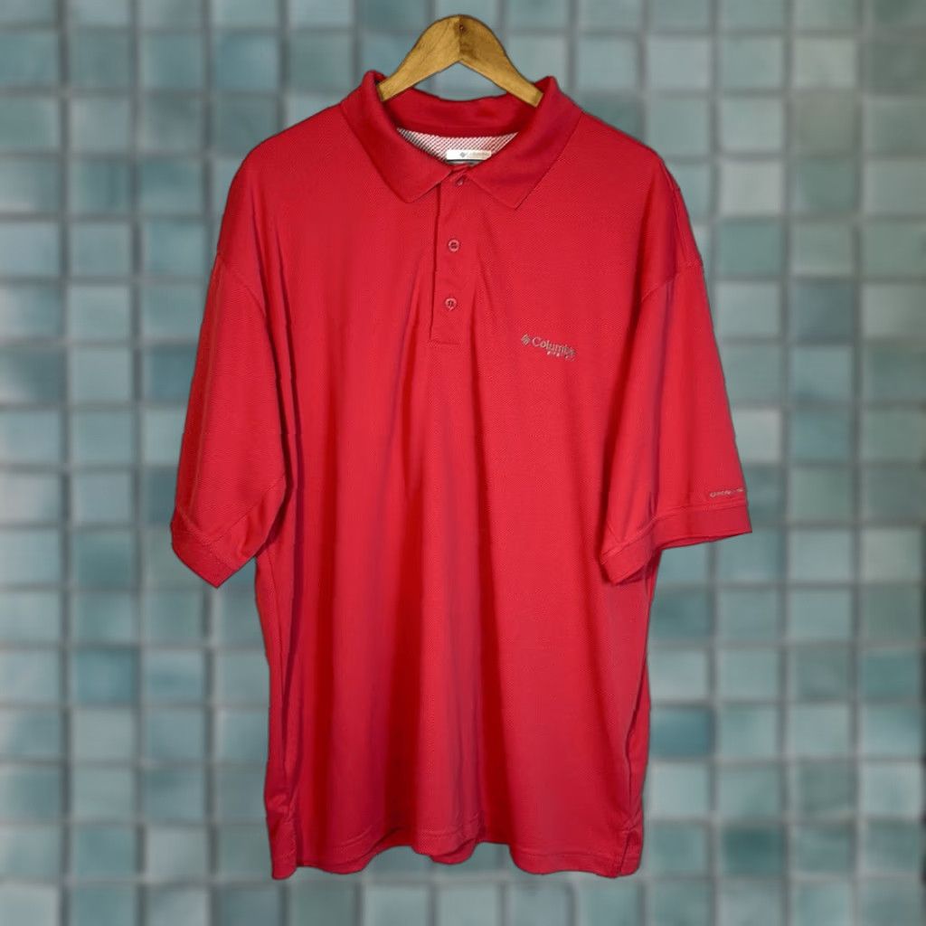 Vintage Columbia PFG Coral Polo Shirt Mens XL Orange 1X Omni Shade Vented Fishing Shirt Size US XL / EU 56 / 4 - 1 Thumbnail