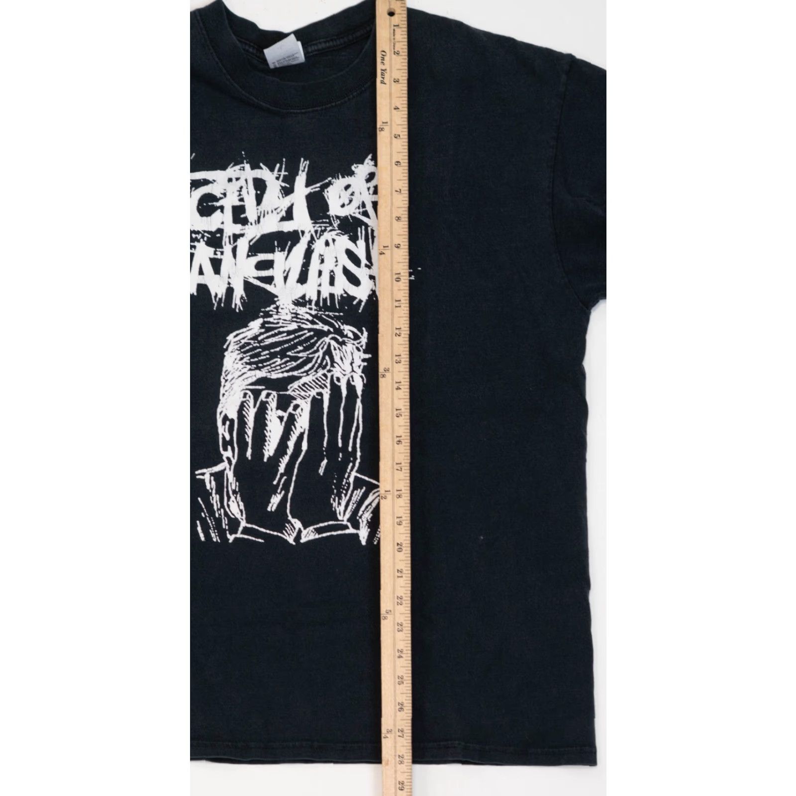 Anvil VINTAGE Heavy Metal Band T-Shirt Rock Tee 90s Affliction Y2K Clock City Of Anguish Anvil Shirt Mens L Black Size US L / EU 52-54 / 3 - 7 Thumbnail