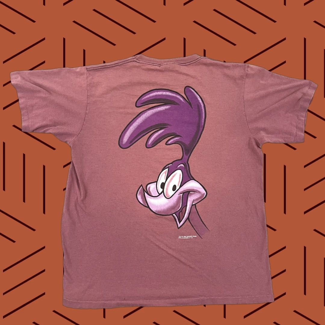 Changes VINTAGE Changes Road Runner Shirt Mens L Pink Graphic Double Sided Cartoon Tee 1996 90s Men Shirt Size US L / EU 52-54 / 3 - 1 Thumbnail