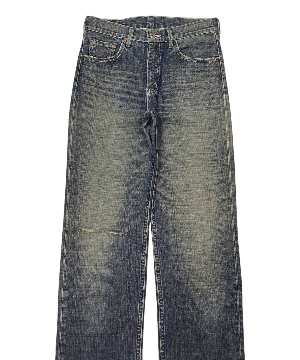 🔥LEVIS 502 JAPAN STRAIGHT LEG DISTRESSED DENIM JEANS