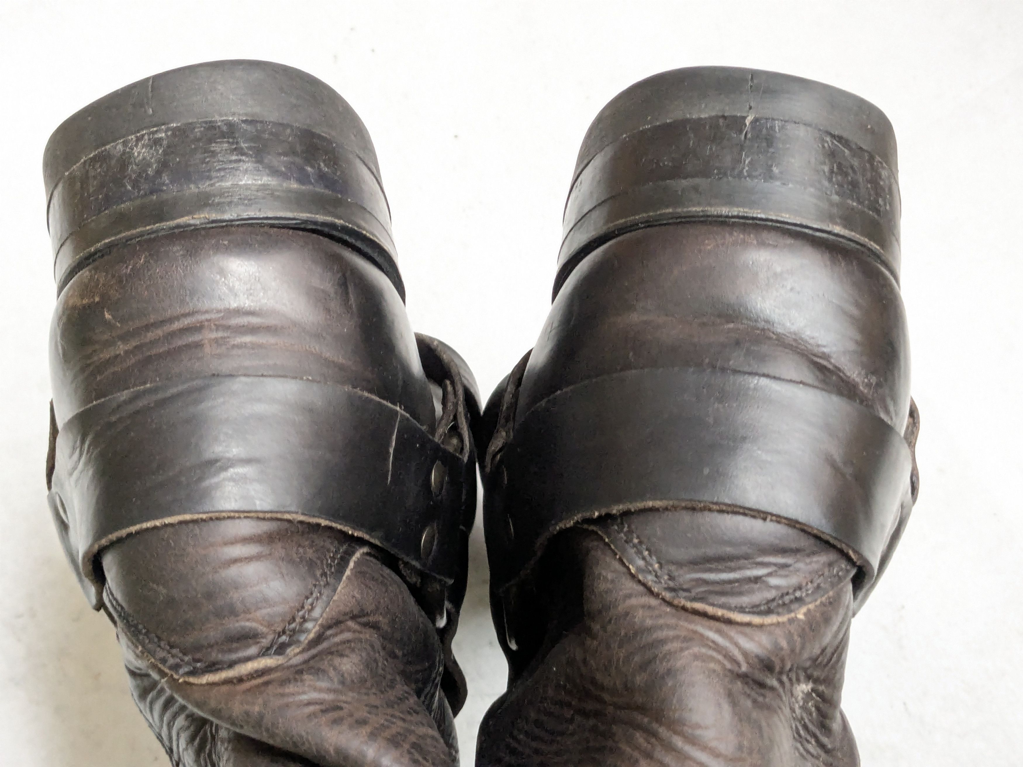 Frye Frye Harness Boots Brown 12 M Leather Strap Rubber Size US 12 / EU 45 - 14 Thumbnail
