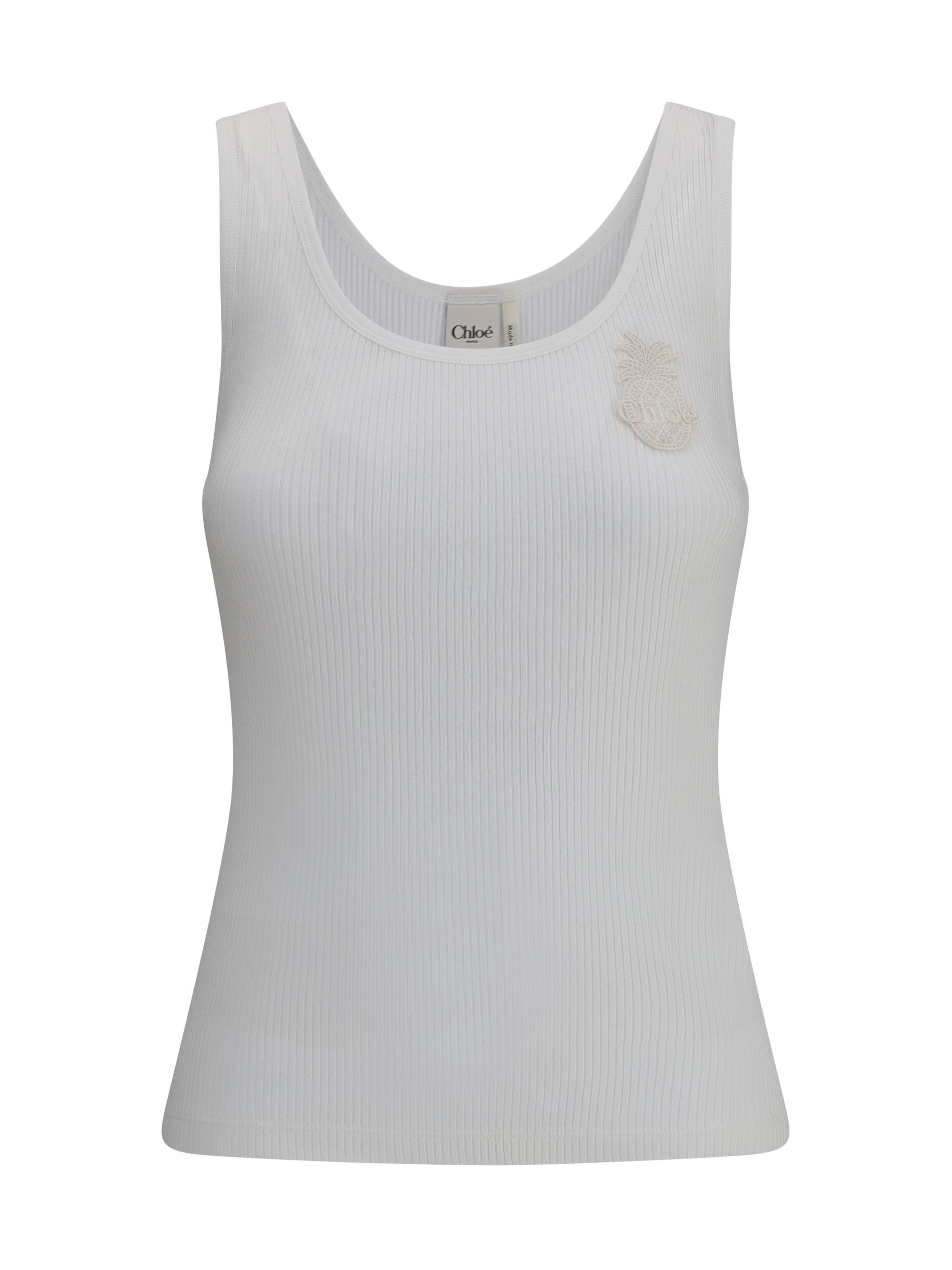 Tシャツ・カットソー CHLOE Women Tunic Tops CH25SJH20191101 WHITE CHLOE - Oversized logo t-shirt | Leam Roma - Luxury Shopping