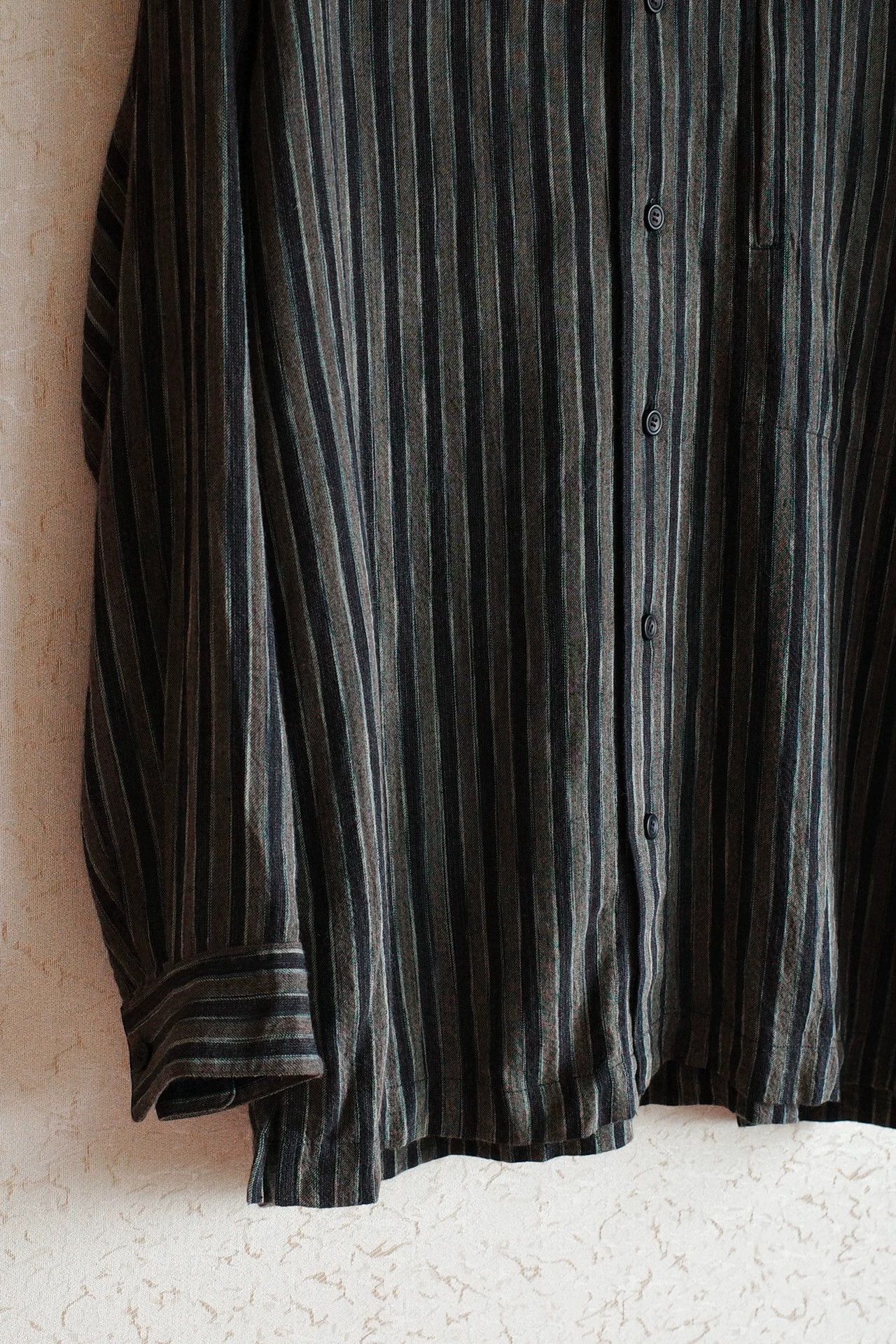 Issey Miyake Issey Miyake Permanente 80s Rayon-Wool Mix Shirt M Size US M / EU 48-50 / 2 - 5 Thumbnail