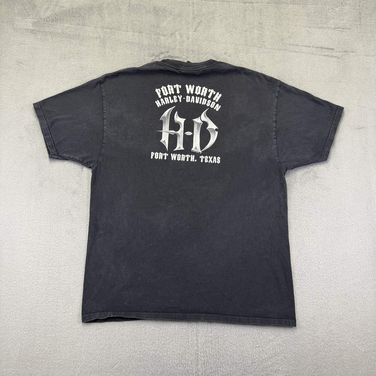 Harley Davidson Harley Davidson Men's -Large Black Short Sleeve Graphic Size US XL / EU 56 / 4 - 3 Thumbnail