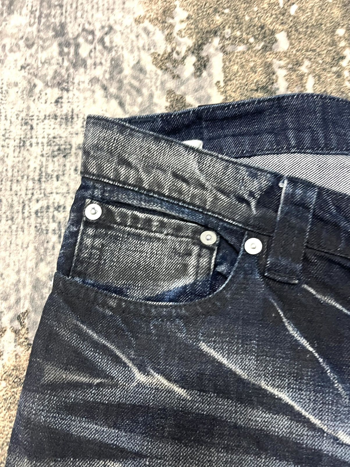 Buffalo Bobs Denim Blue Jeans Thunder art Design