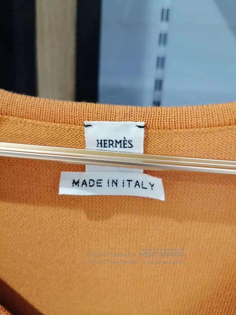 Hermes Hermes Women's Short Sleeve Top, Silk Blended Size XS / US 0-2 / IT 36-38 - 2 Thumbnail