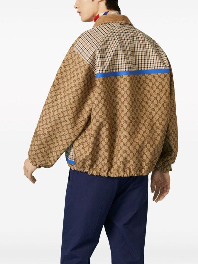 Gucci o1s1wg110225 Reversible Cchecked Cotton Jacket in Multicolor Size US L / EU 52-54 / 3 - 4 Thumbnail