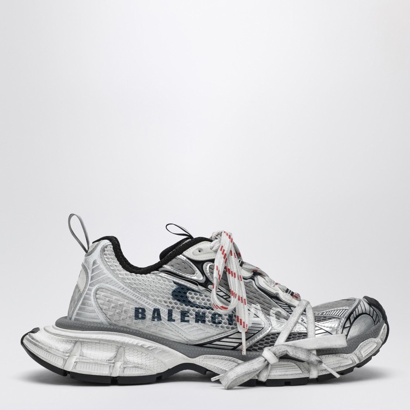 Balenciaga Balenciaga 3Xl Split Logo Sneakers In White/Navy/Grey Size US 10 / EU 43 - 1 Thumbnail