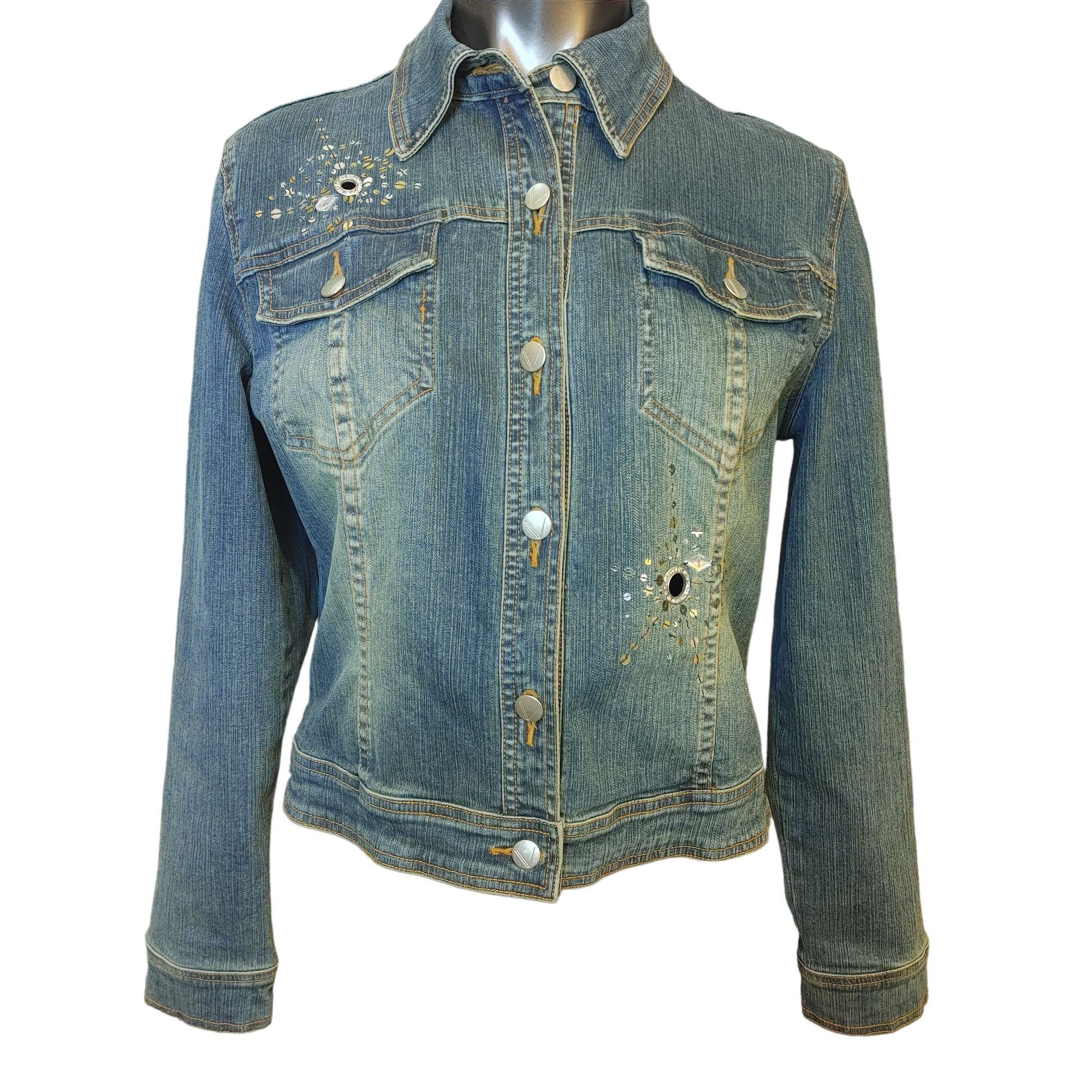 Other VERY VERA Womens L Embellished Studded Rivets Starburst Desi Size L / US 10 / IT 46 - 1 Thumbnail